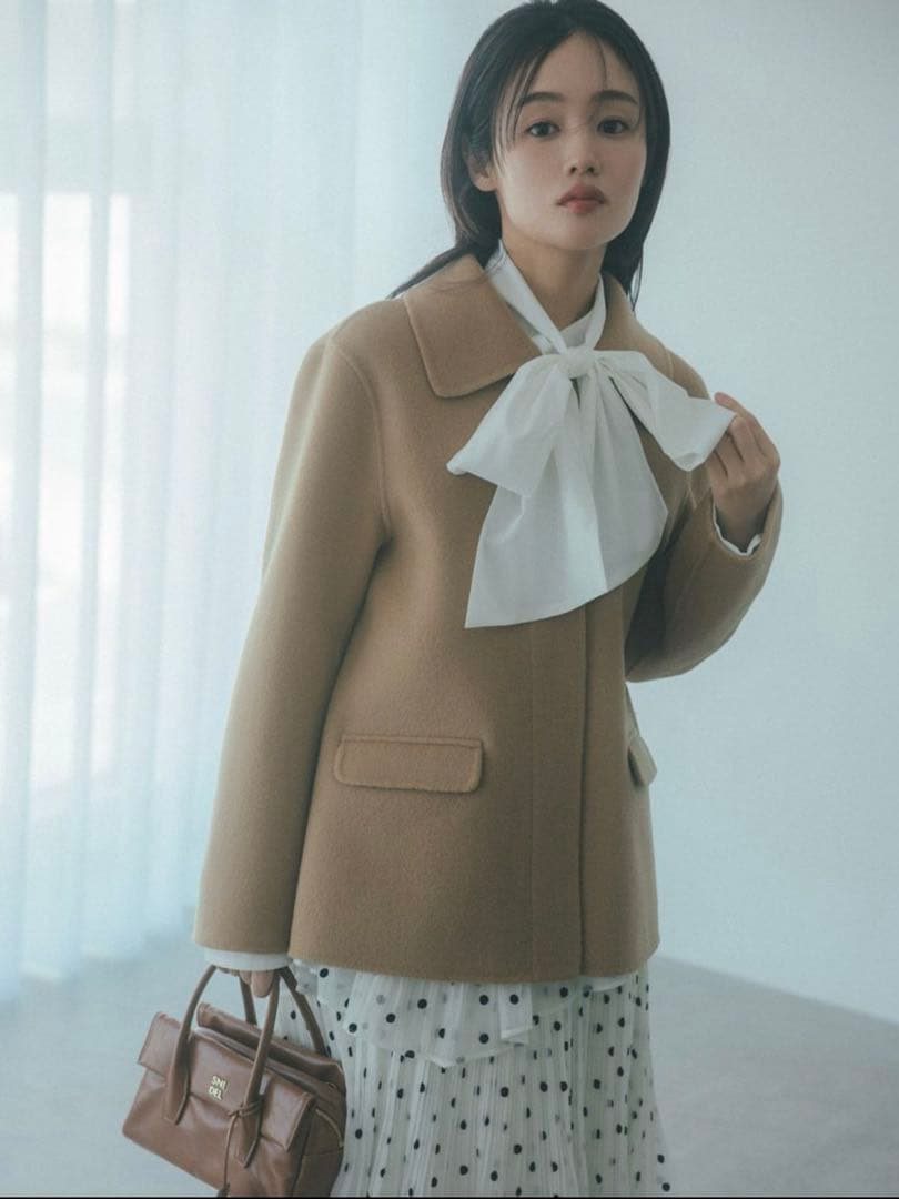 SNIDEL Sustainableプリーツティアードロングスカート（DOT）