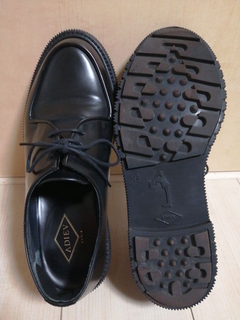 ADIEU(アデュー)TYPE 124 BLACK ダービーシューズ 43