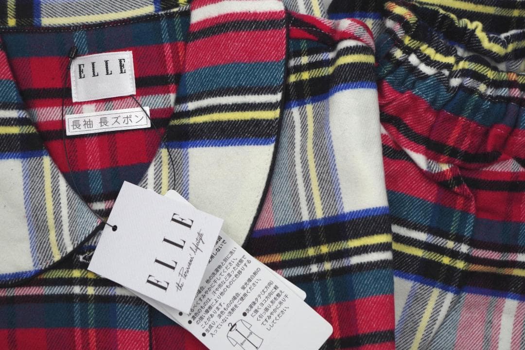 【新品】エルELLE 秋冬物厚手ネル地パジャマ（L）№A11