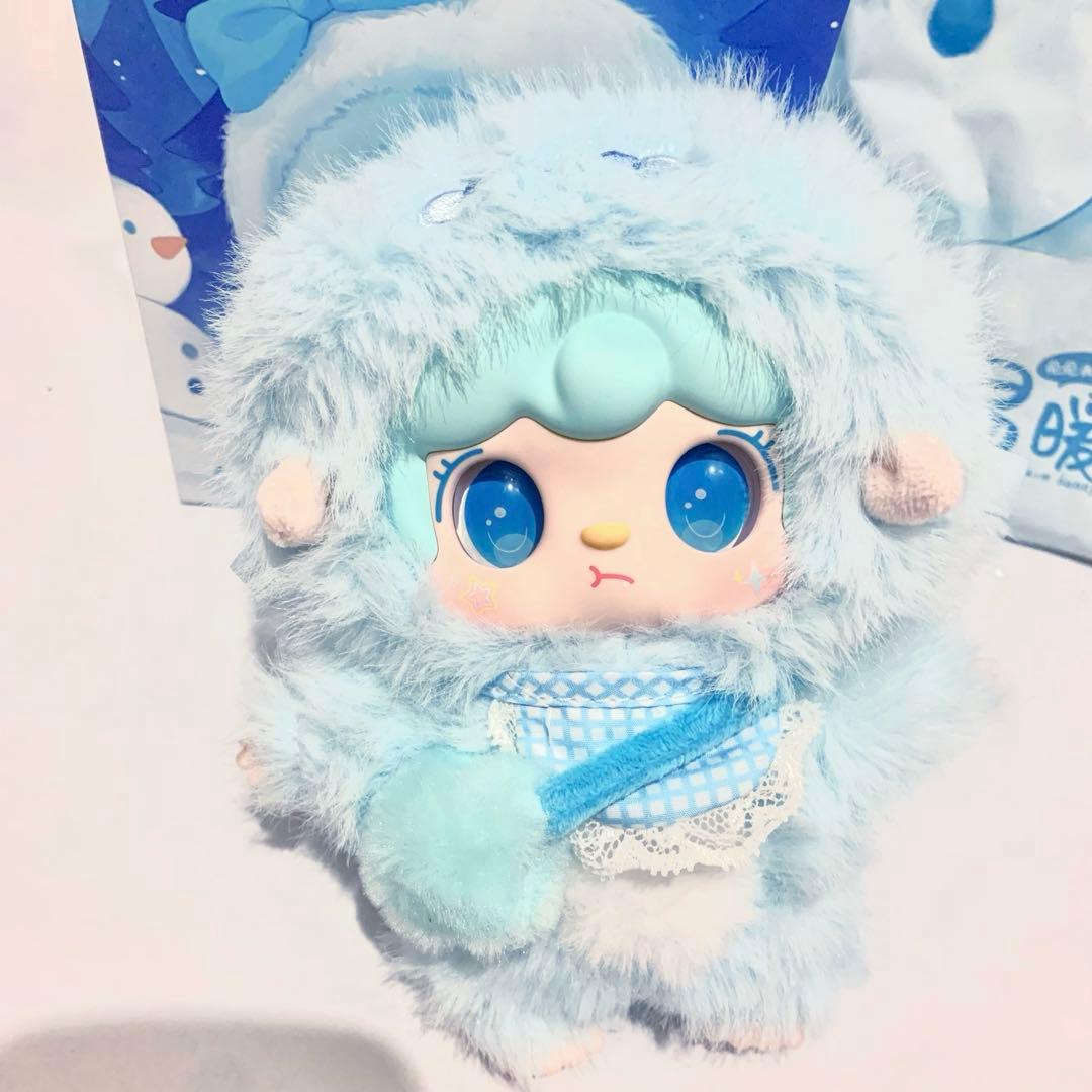 yooki ヨーキ 温暖小兎 ぬいぐるみ 水色