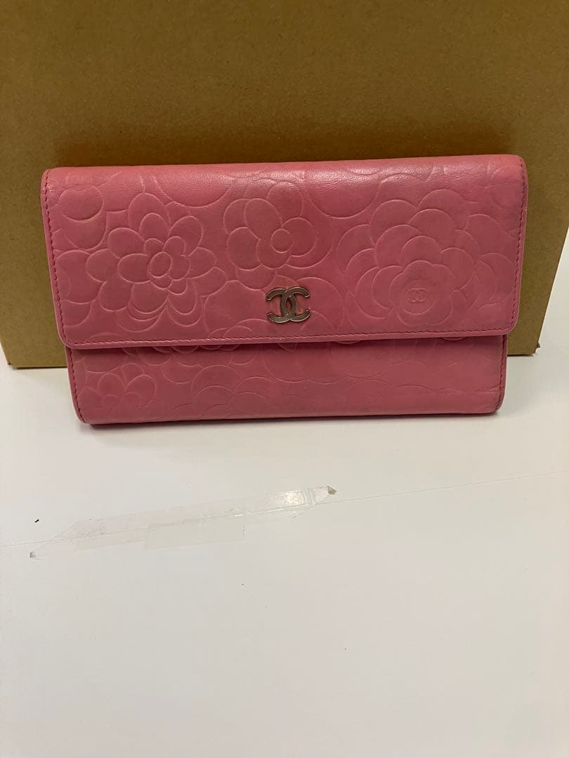 み*―様 売り切りセール【ダメージあり】CHANEL カメリア　長財布