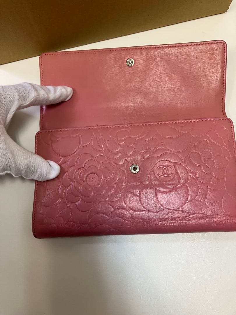 み*―様 売り切りセール【ダメージあり】CHANEL カメリア　長財布
