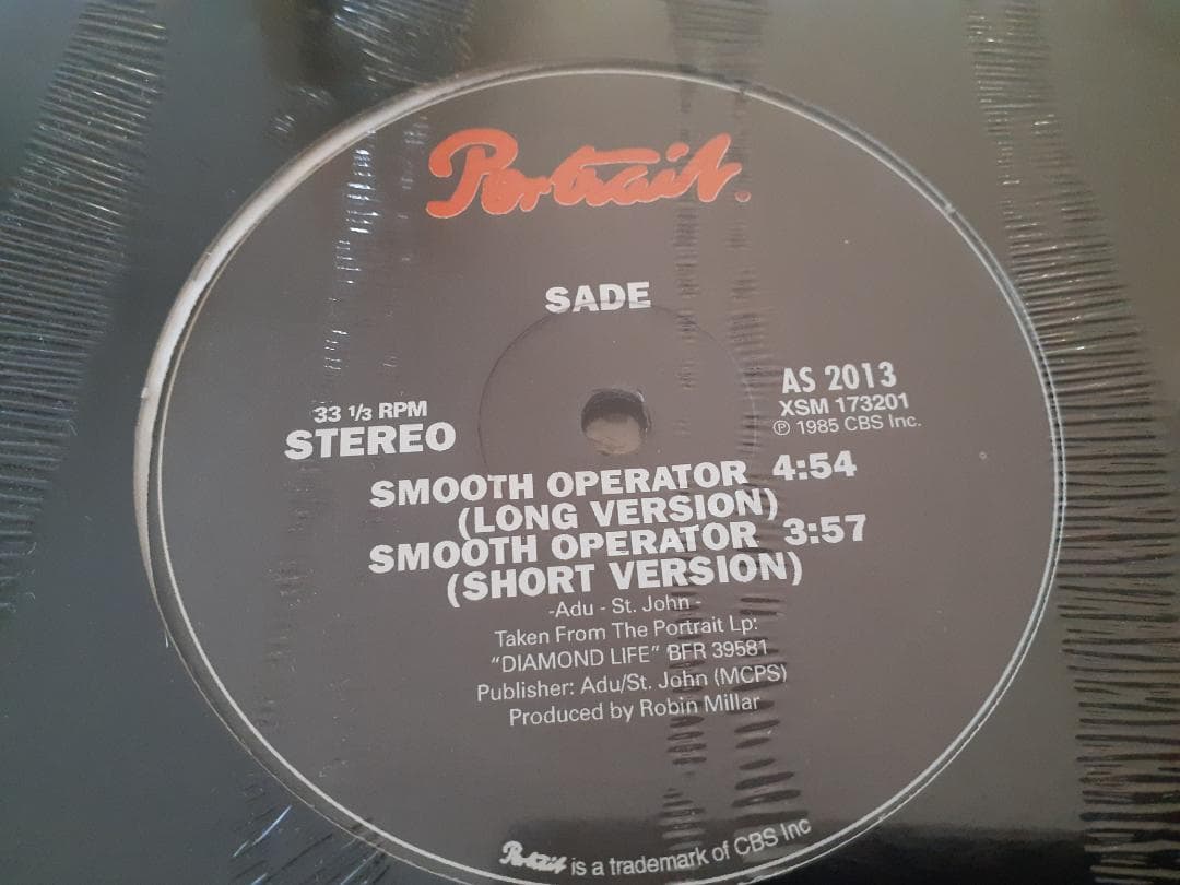 新品未開封　SADE　Smooth Operator　12” シングル レコード