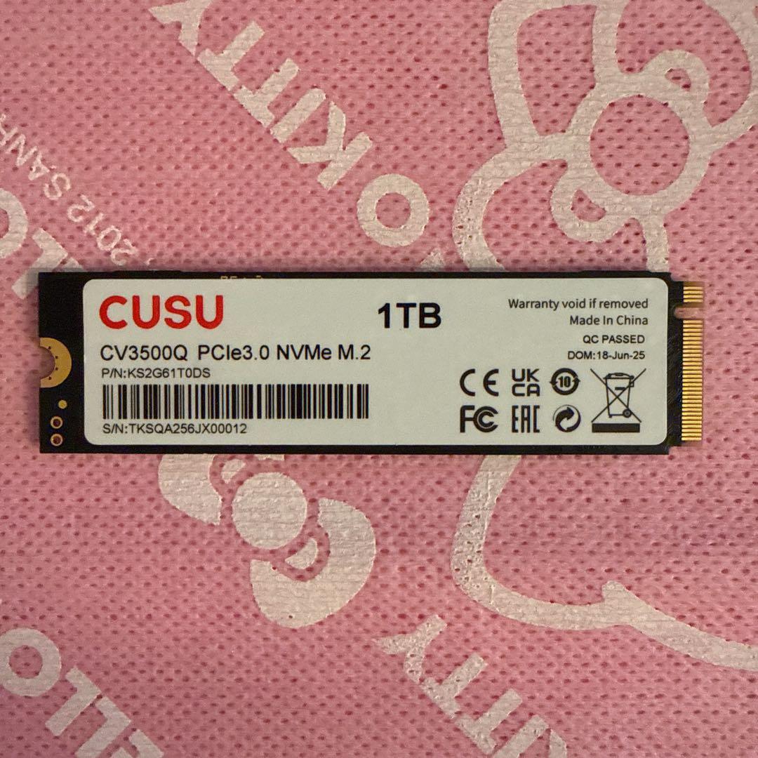 ジャンク・動作不能品 CUSU 1TB NVMe SSD