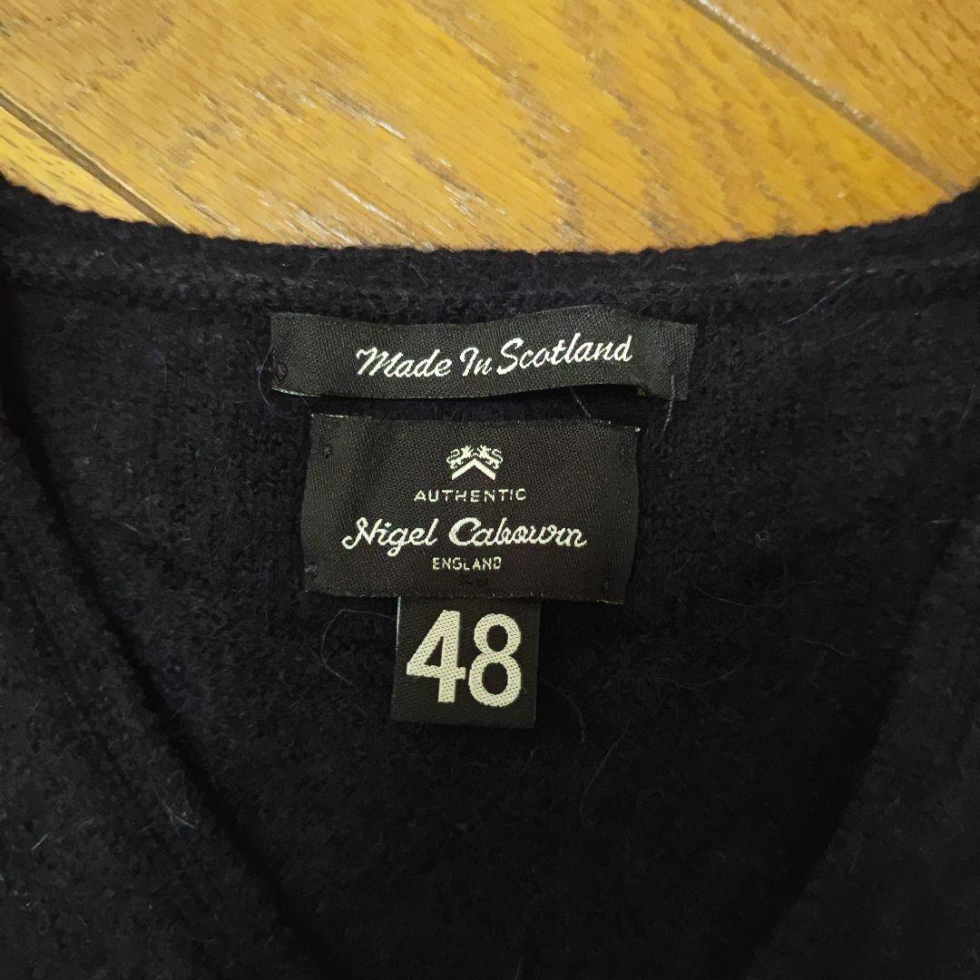 トップス Nigel Cabourn Alpaca wool Navy Vest