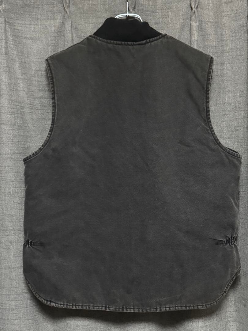 90s Carhartt カーハート ダックベスト ブラック 腰ゴム