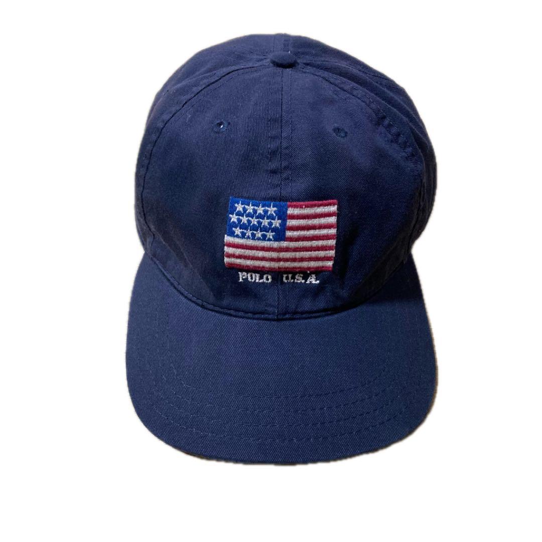 POLO by Ralph Lauren キャップ　アメリカ製　6パネル　星条旗