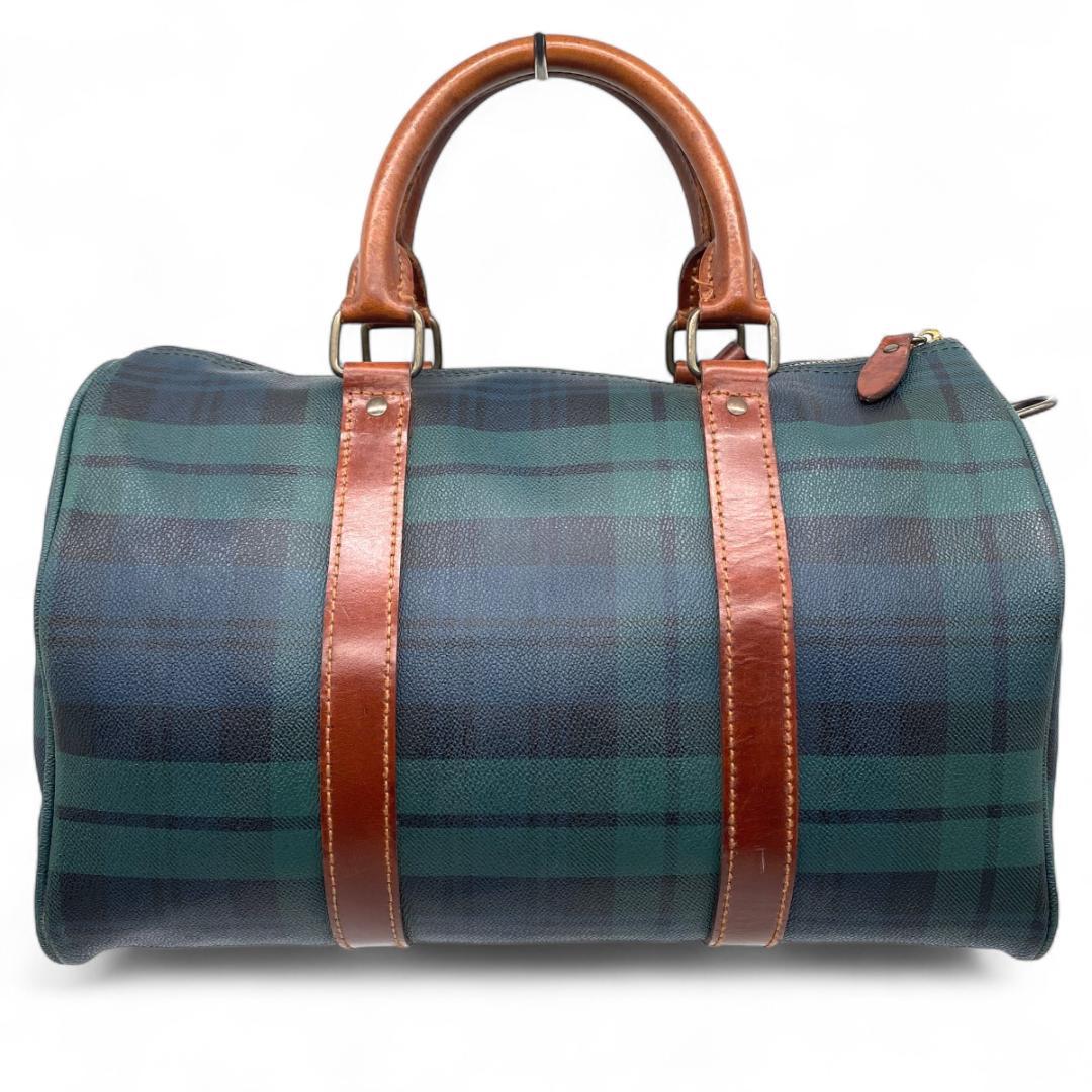 ポロラルフローレン ボストンバッグ ミドル Plaid Middle Size
