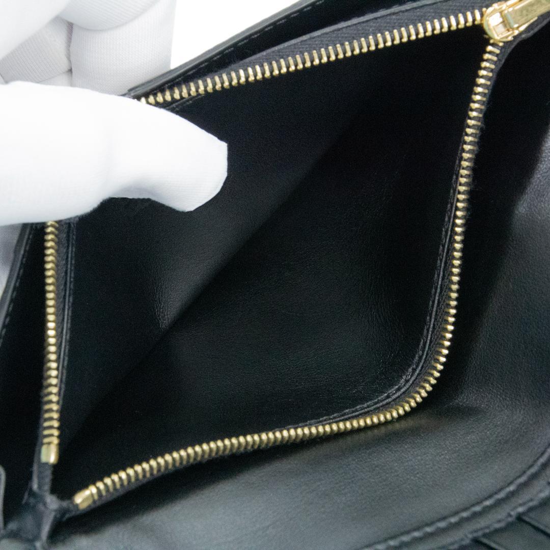 本物 新品同様 セリーヌ 二つ折り財布 メンズ トオンフ 黒 スリム スマート