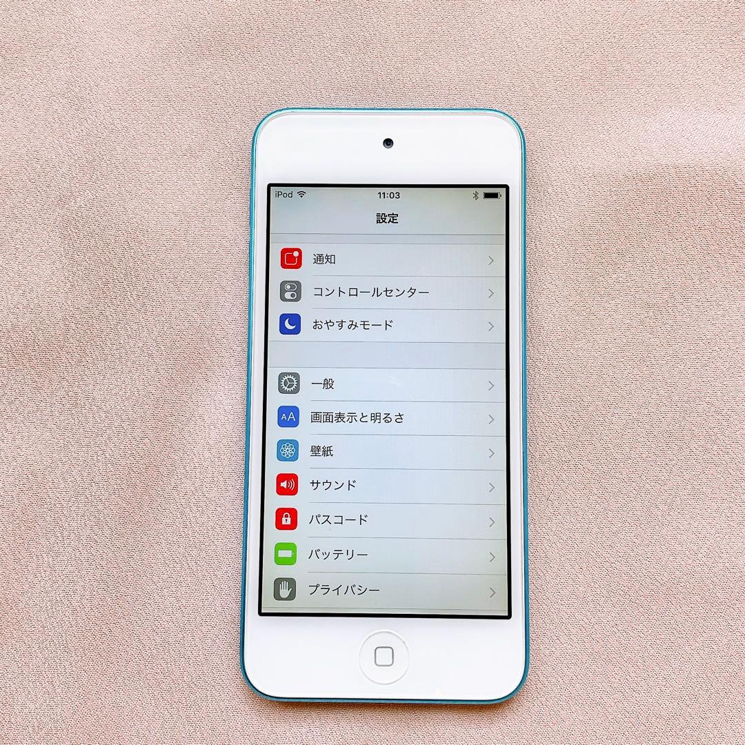 ブルー iPod touch 第5世代 64GB アイポッドApple本体 J