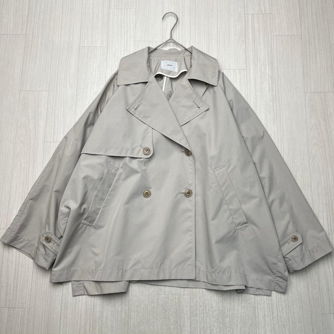 ■ イエナ 24SS ポプリンオーバーショートコート ベージュ 38