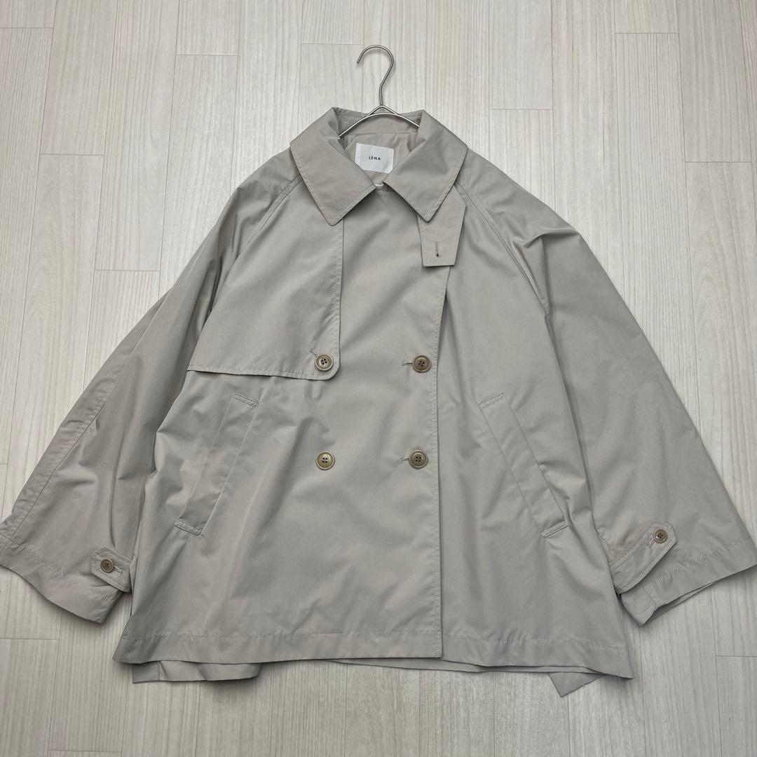 ■ イエナ 24SS ポプリンオーバーショートコート ベージュ 38