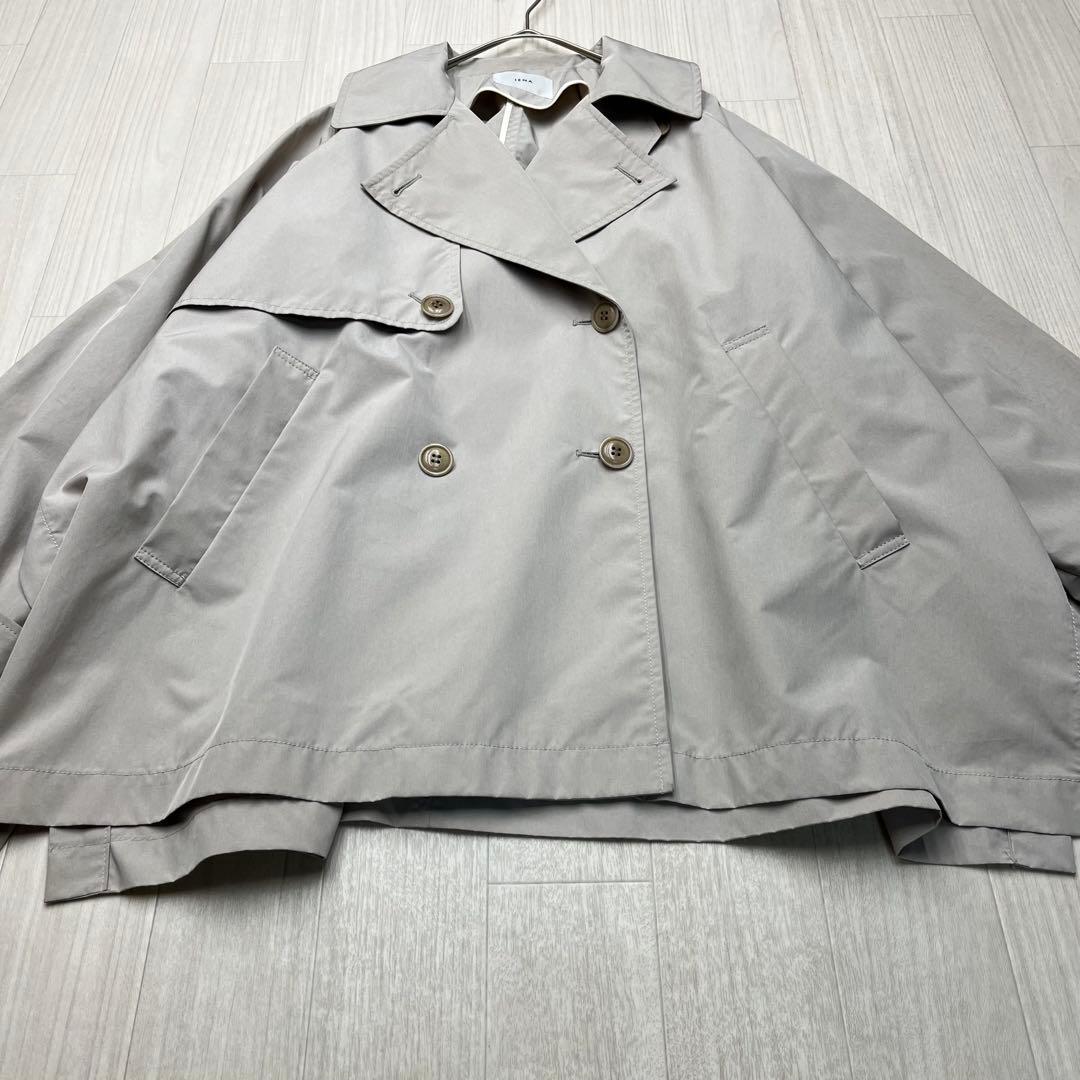■ イエナ 24SS ポプリンオーバーショートコート ベージュ 38