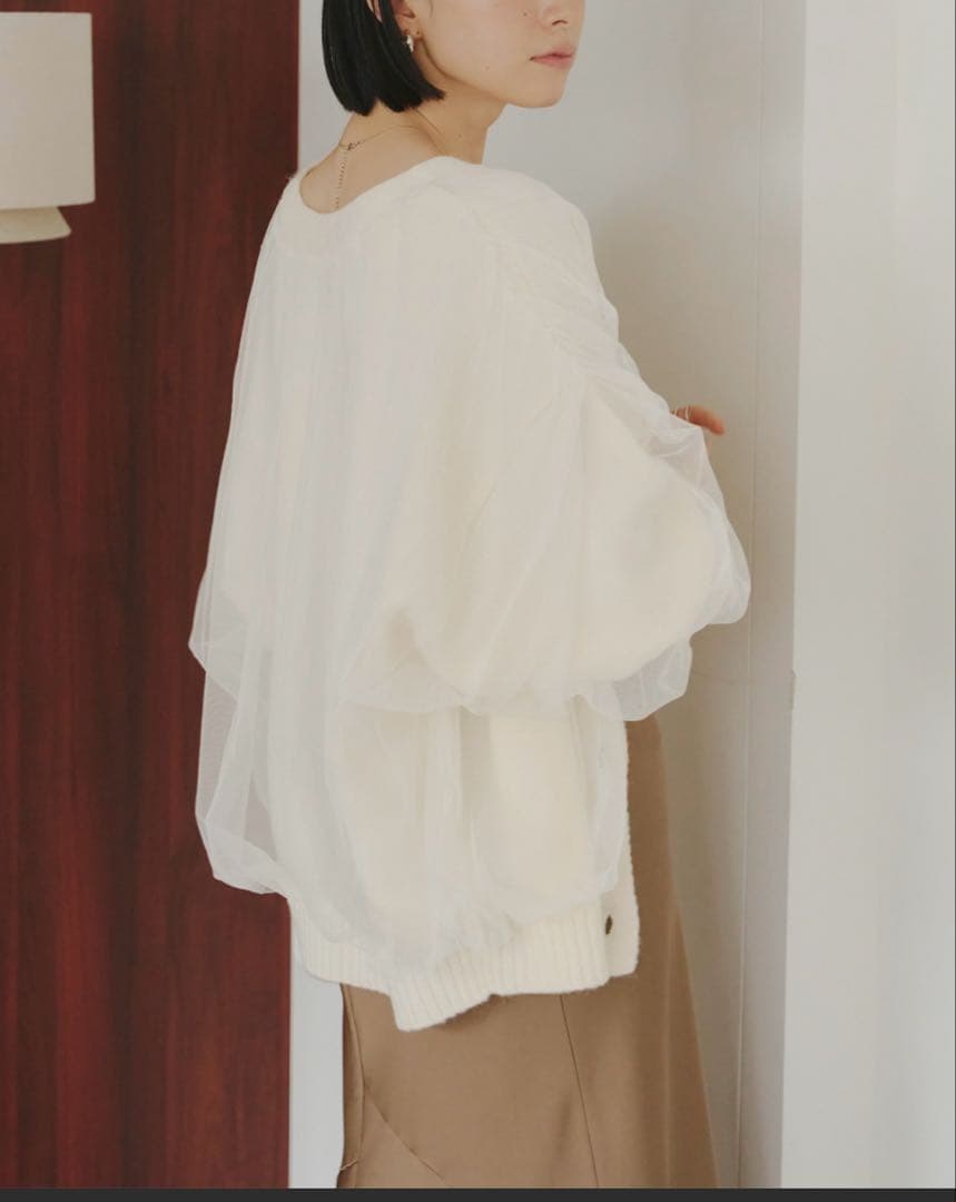 titivate チュールカーディガン　神戸レタス　ジレの2点セット