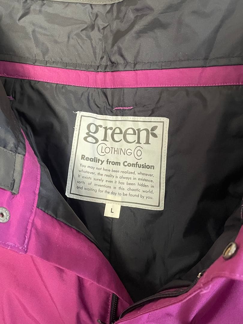 green Clothing スノーボードパンツ L 紫