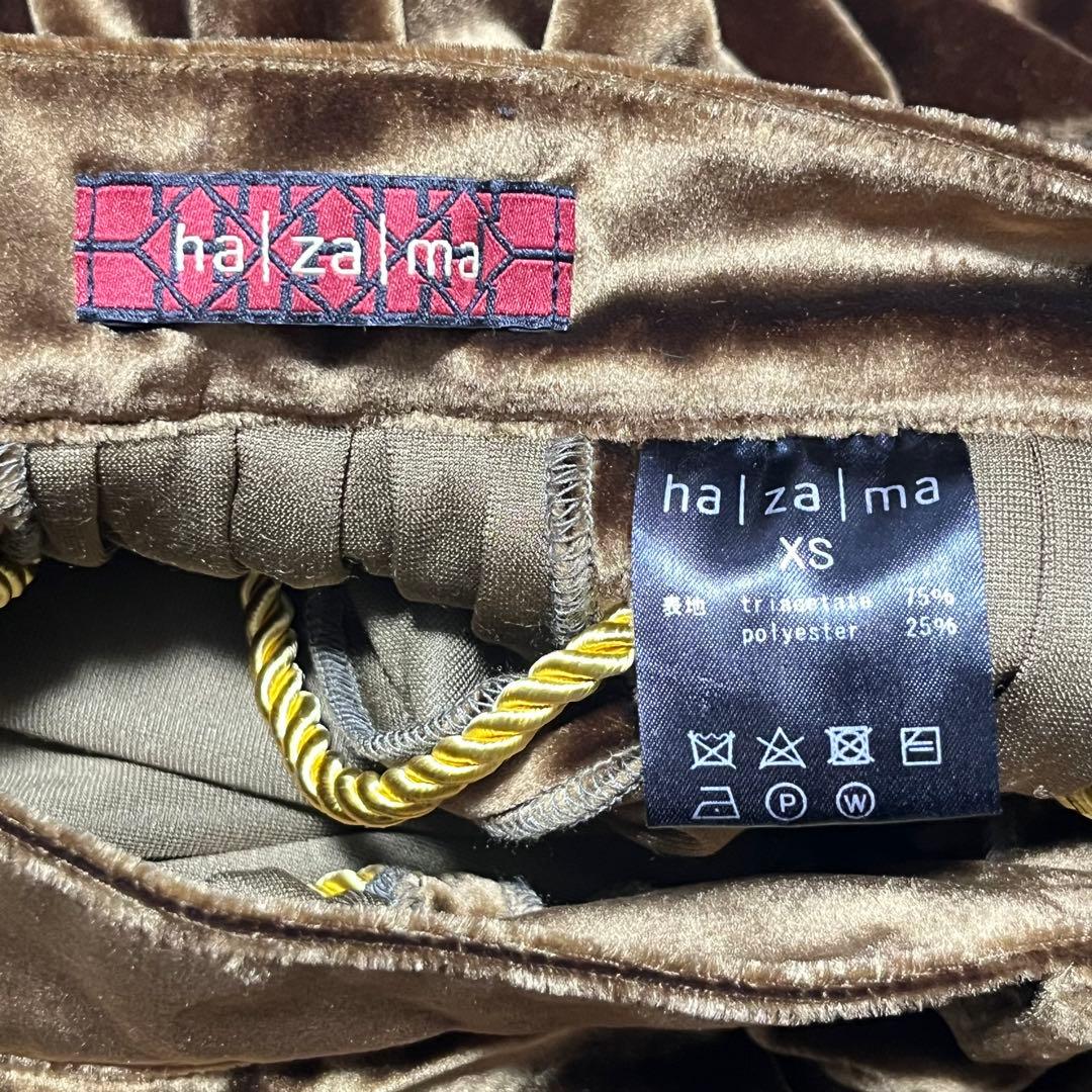 【未使用に近い】ハザマ 幕開けのベルベットスカート〈定価71,500円〉