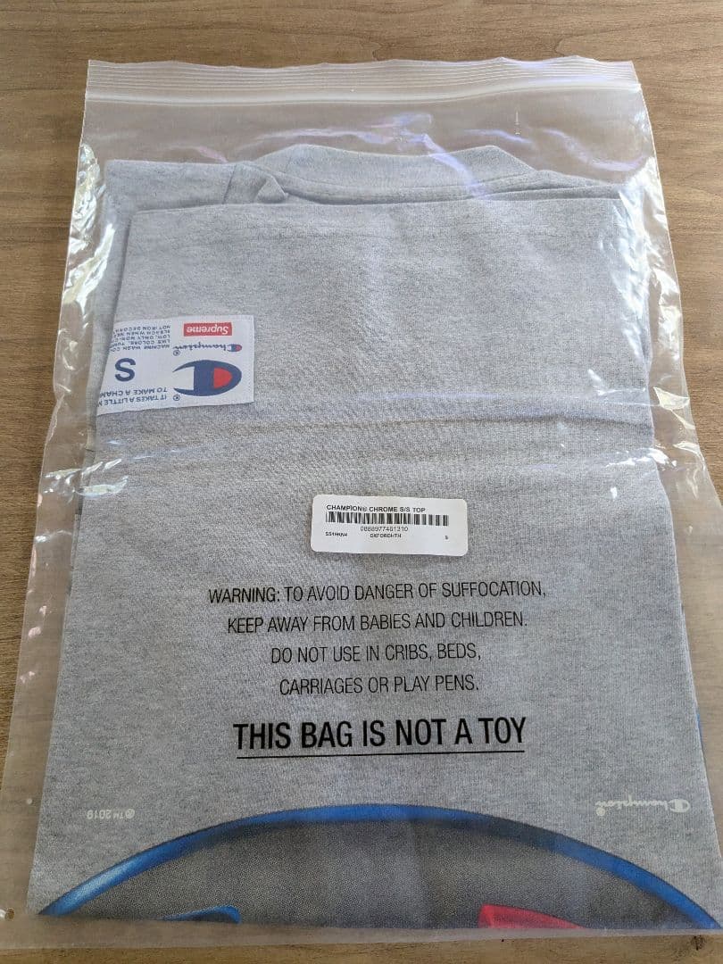 新品未開封 19ss Supreme Champion Chrome Tee S