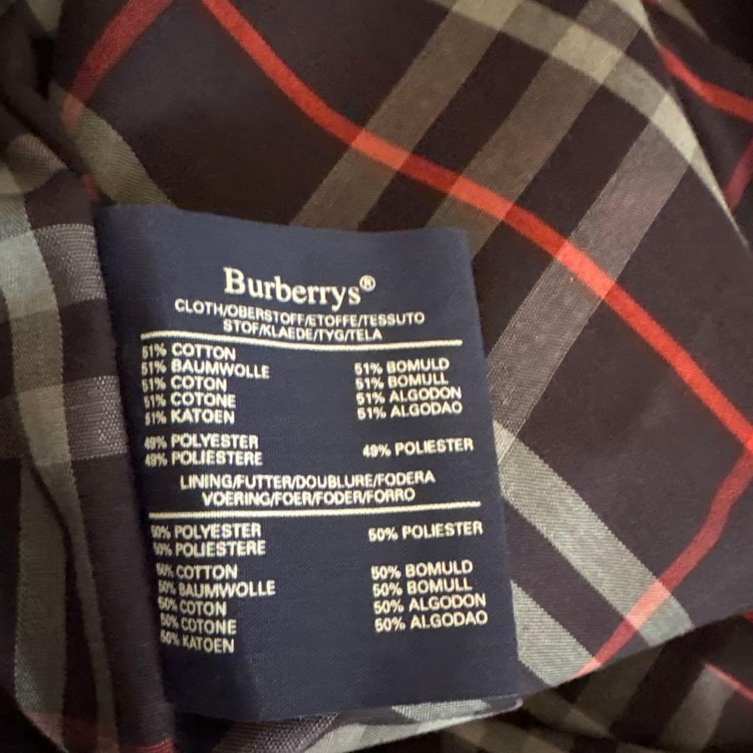 Burberry ロングコートネイビー