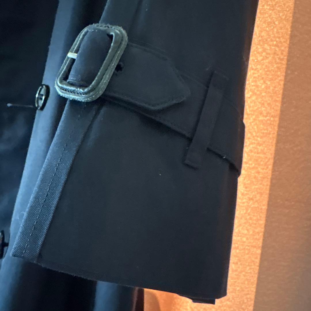 Burberry ロングコートネイビー
