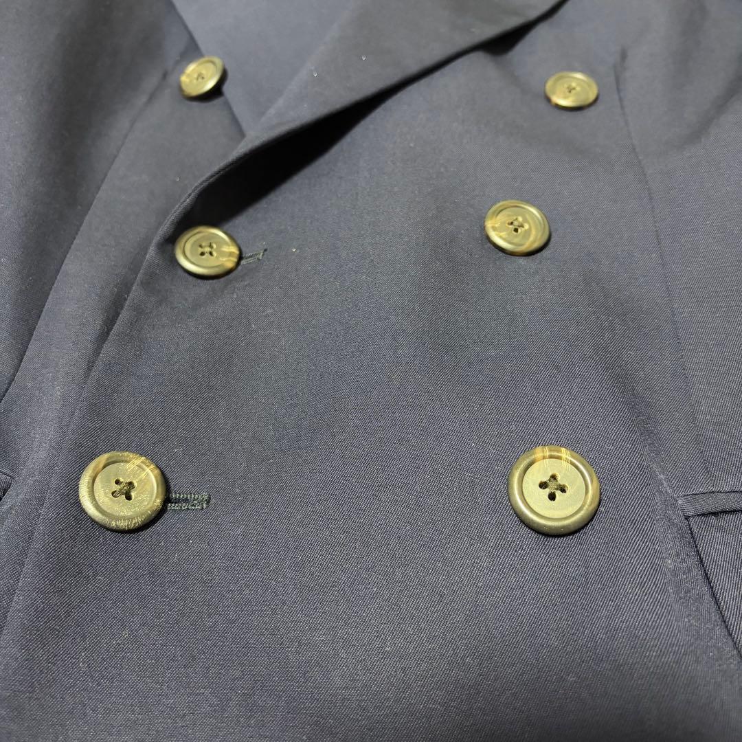 美品Ralph Lauren テーラードジャケット ダブルボタンM 紺ブレウール