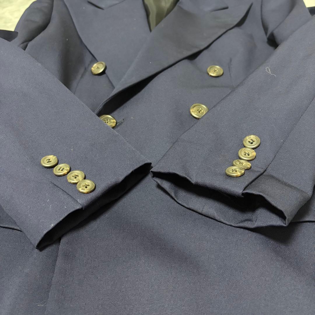美品Ralph Lauren テーラードジャケット ダブルボタンM 紺ブレウール
