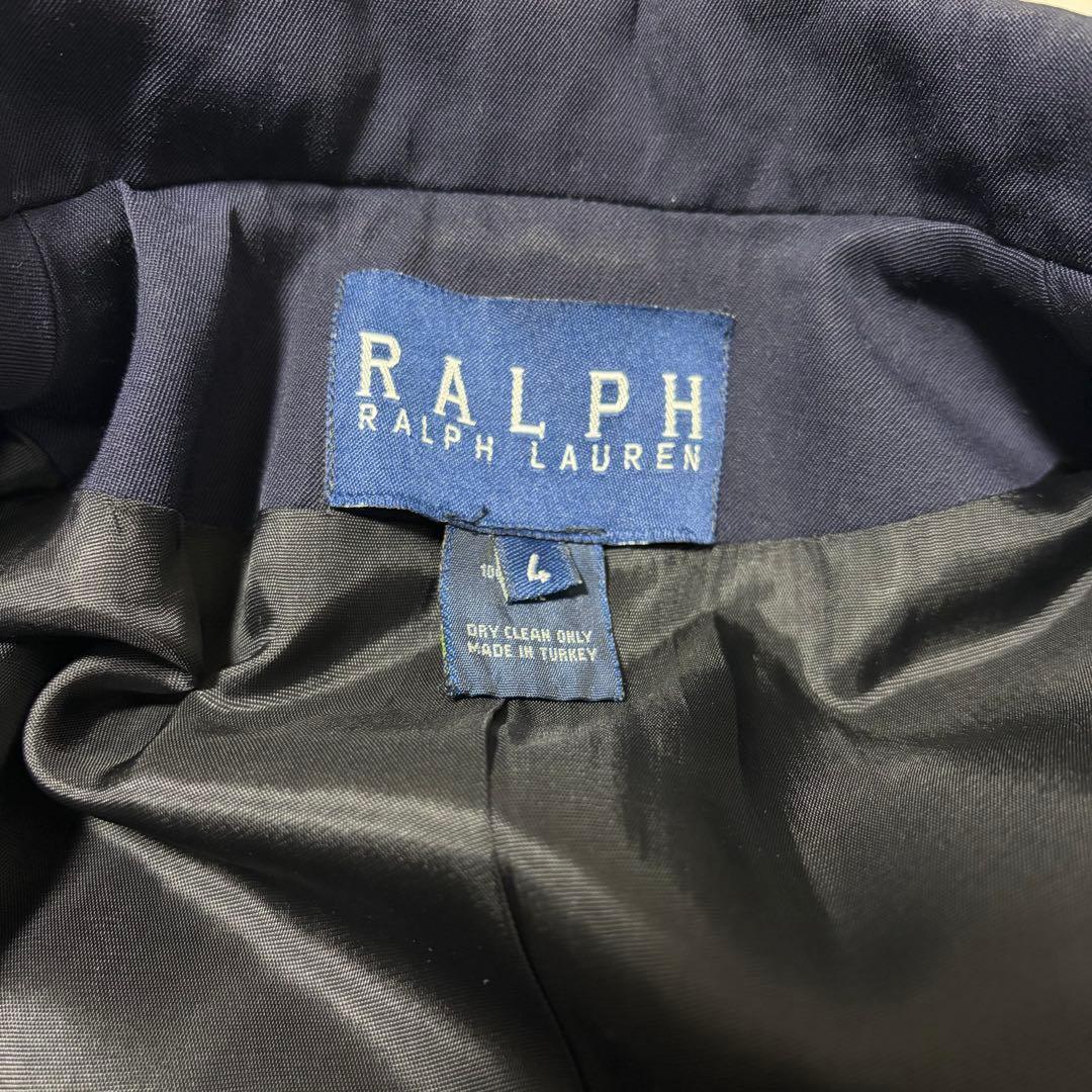 美品Ralph Lauren テーラードジャケット ダブルボタンM 紺ブレウール