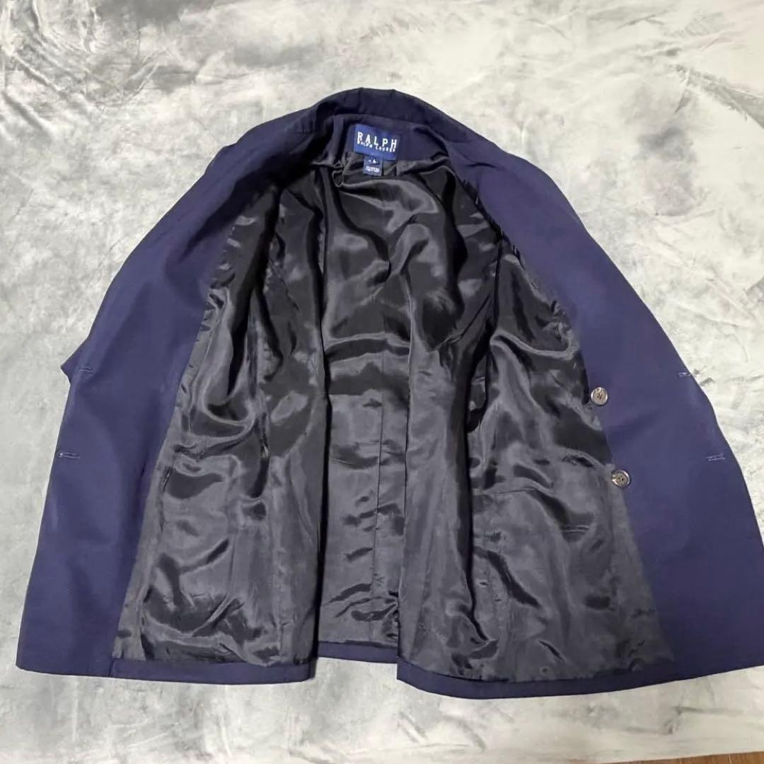 美品Ralph Lauren テーラードジャケット ダブルボタンM 紺ブレウール