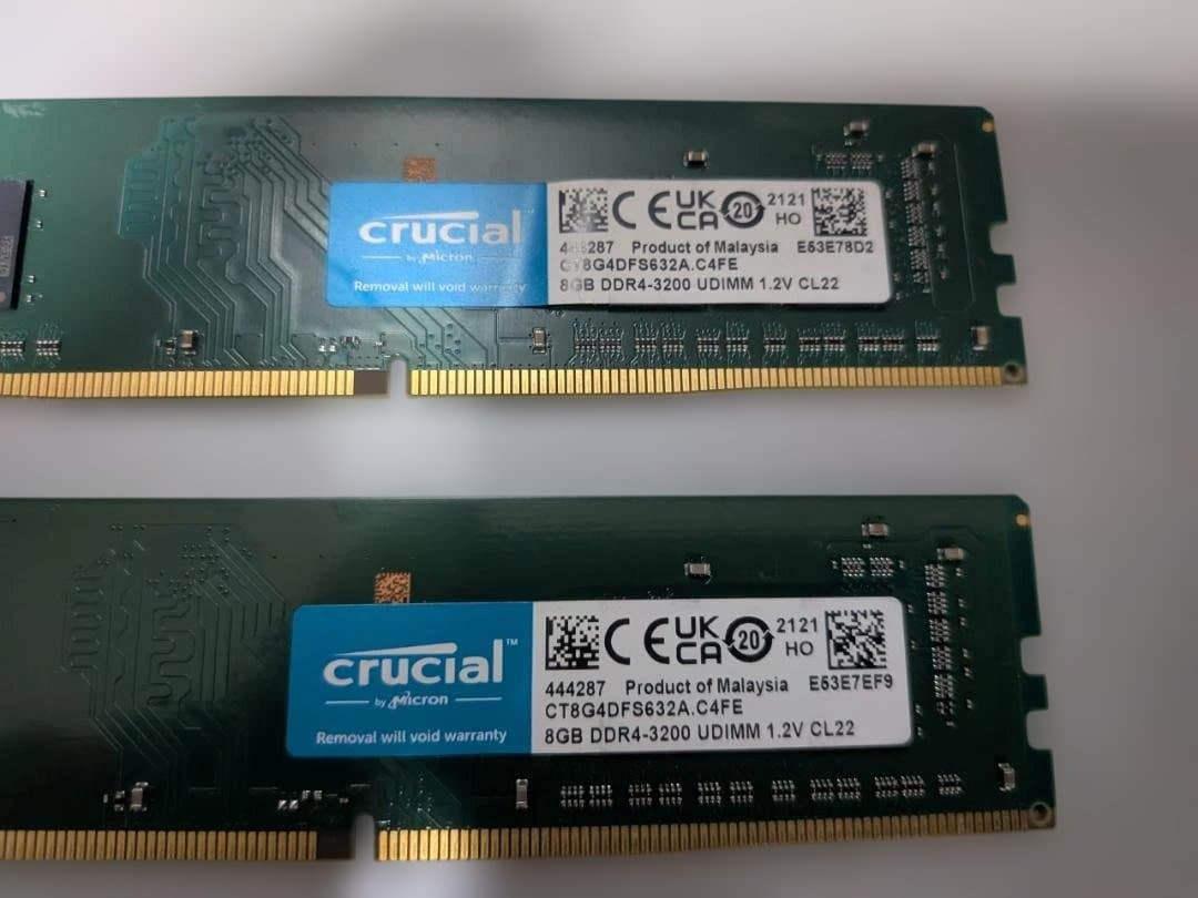 crucial DDR4-3200 8G×2