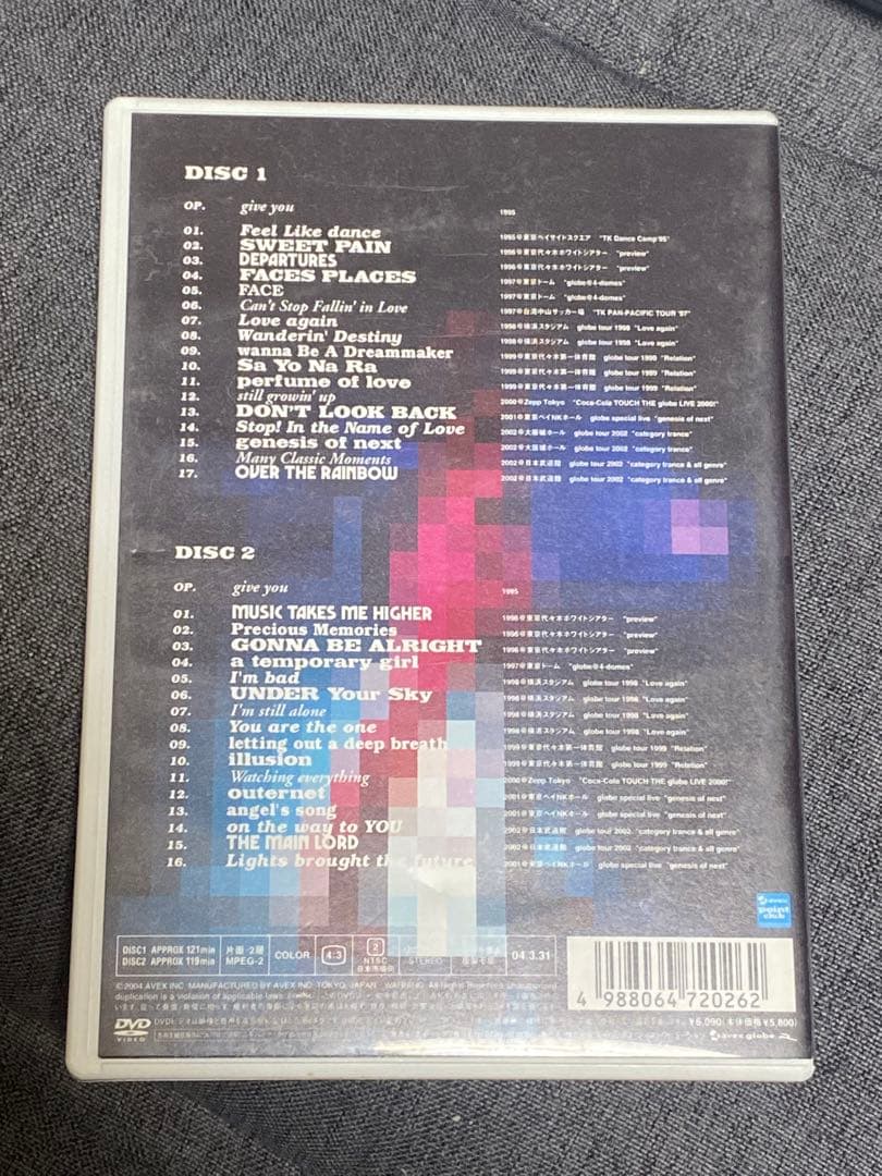 DVD globe the best live 1995-20022枚組