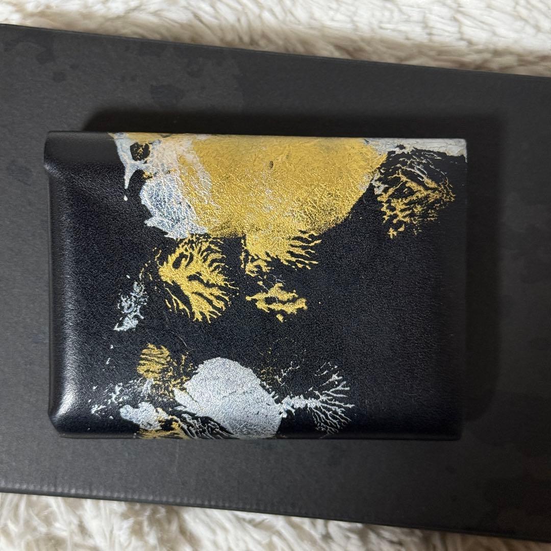 極美品✨所作　Shosa 三つ折り財布　海月　cp2.5 レザー　ブラック