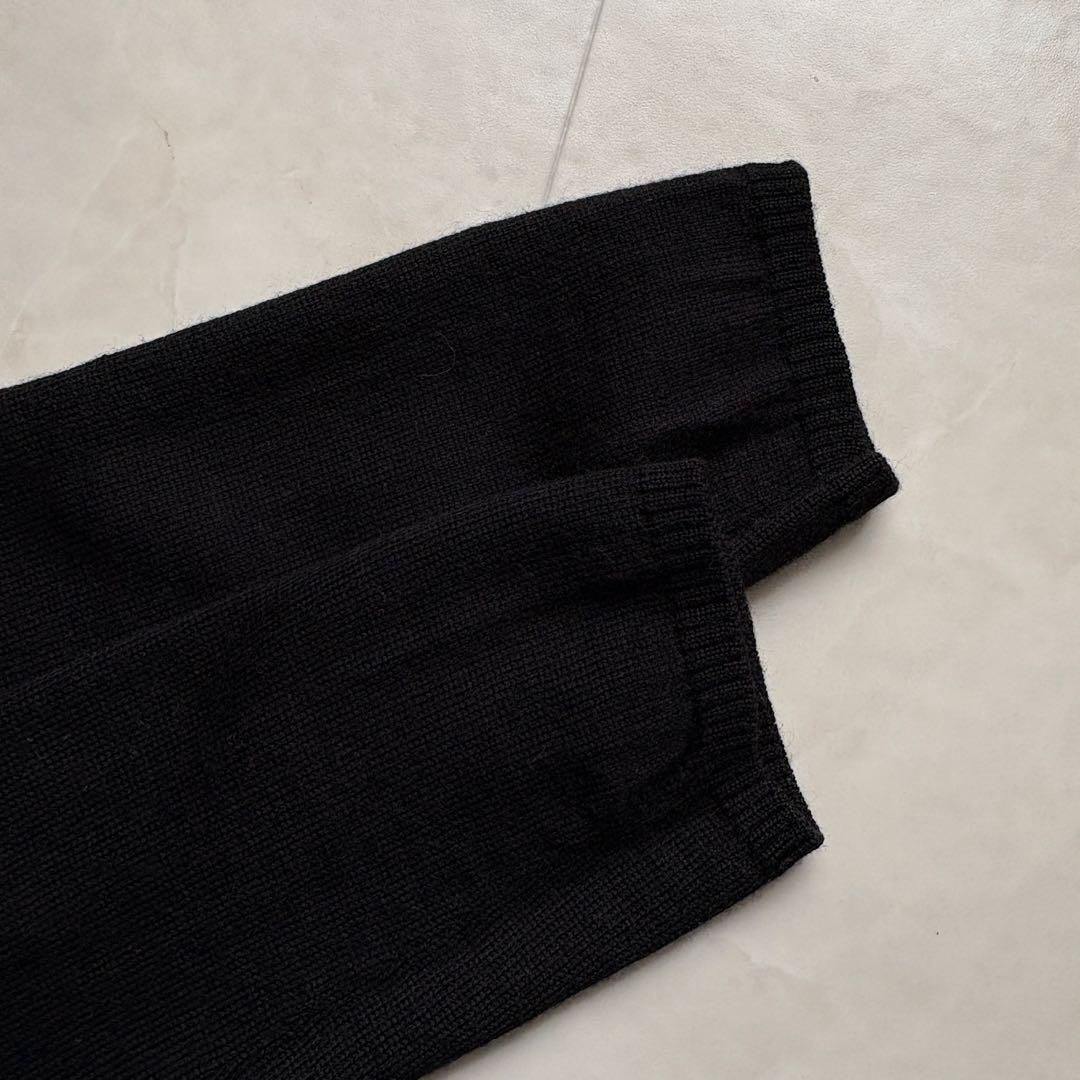 BURBERRY BLUE LABEL ウールカーディガン 黒38 ノバチェック