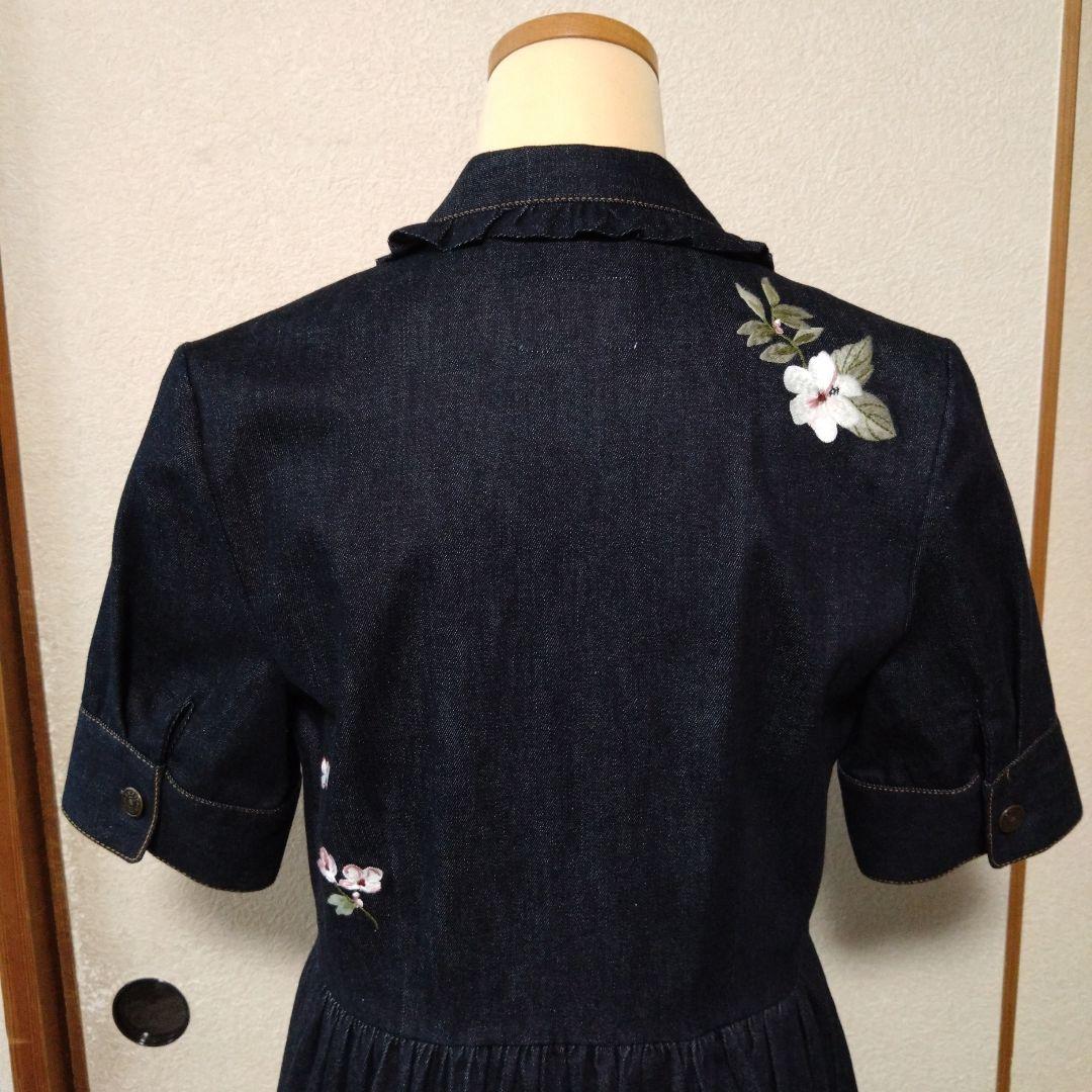 ケイトスペード　ワンピース　レディース　デニム　花柄　サイズ６