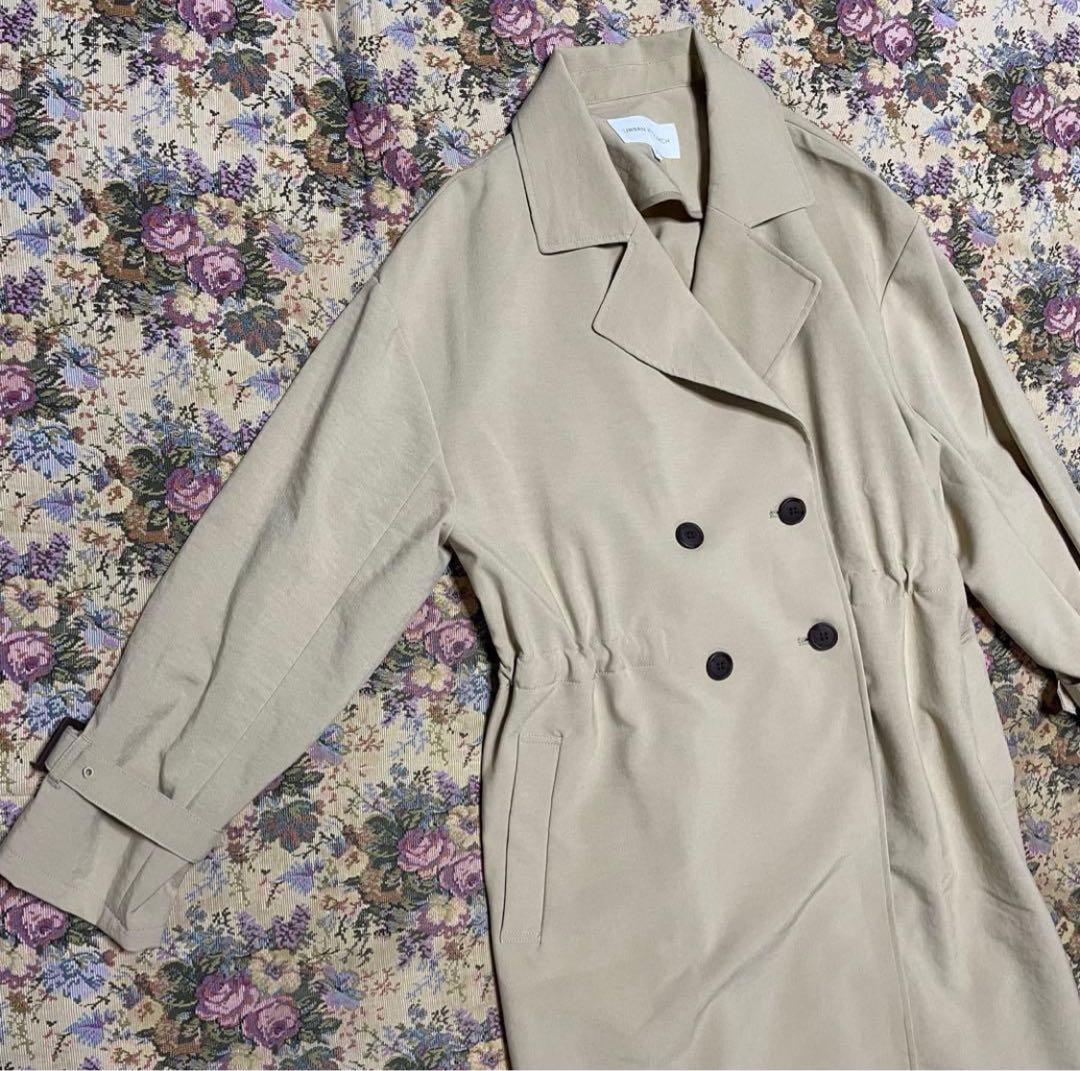 ほぼ新品＊URBAN RESEARCH ウエストドロストトレンチコート防花粉加工