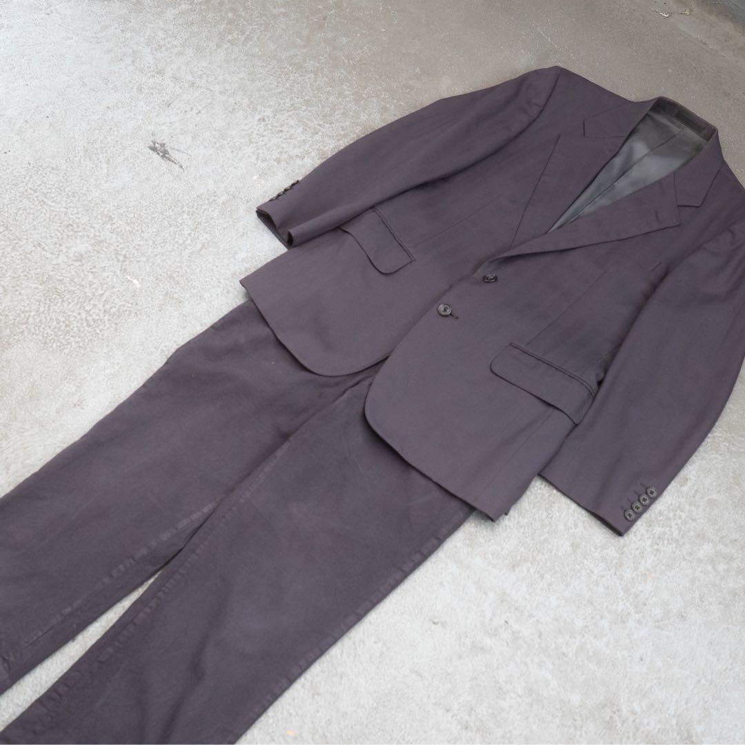 70s Burberry's セットアップ　テーラードジャケット　ダークグレー