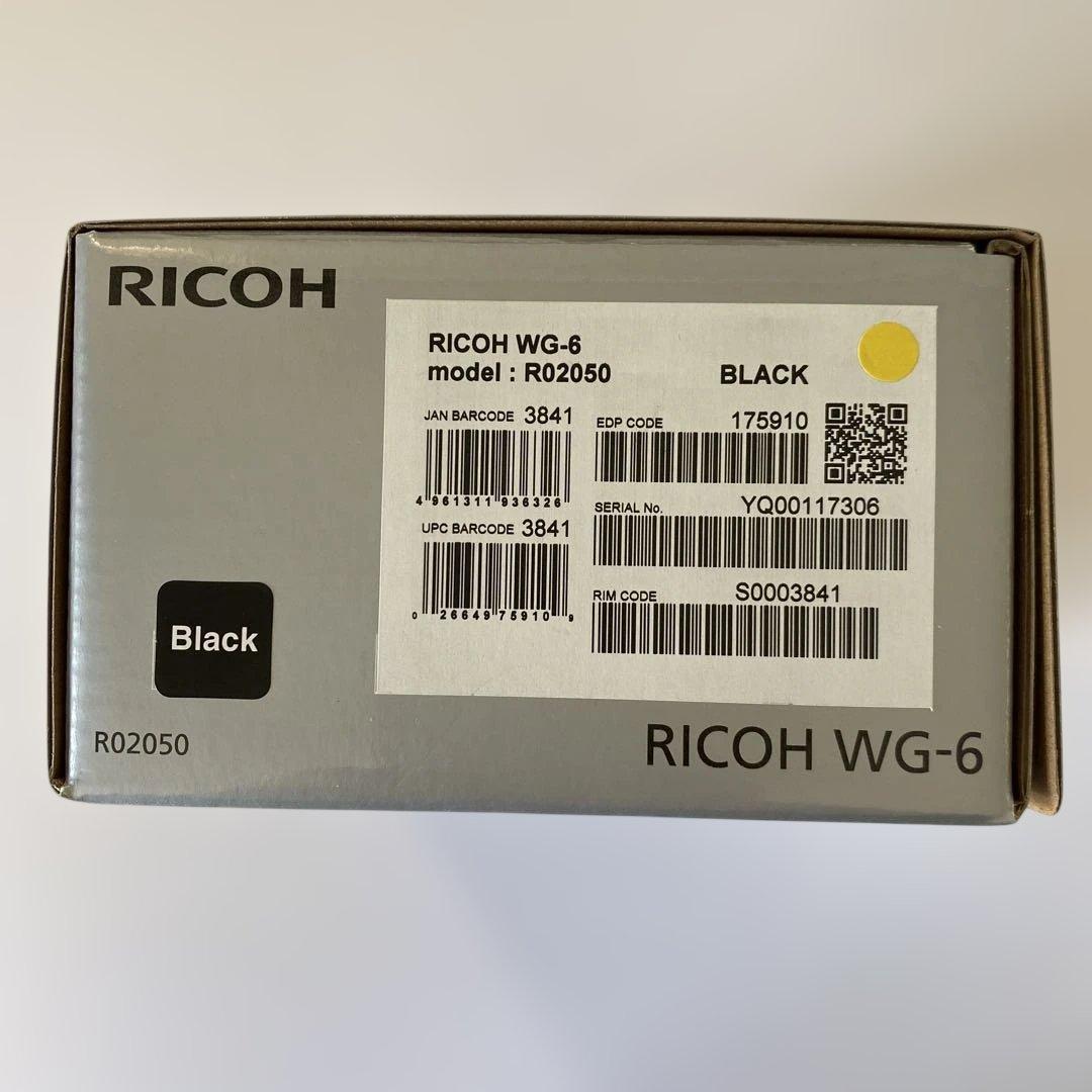 RICOH WG-6 ブラック コンパクトデジタルカメラ　新品50,600