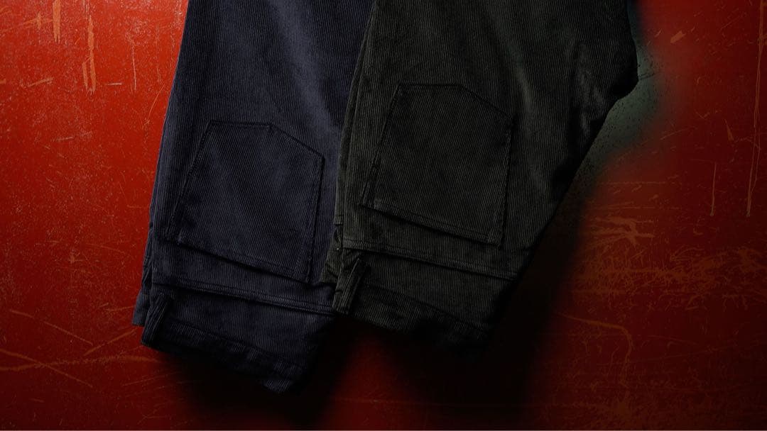 22AW COMOLI コーデュロイパンツ ネイビー　サイズ3