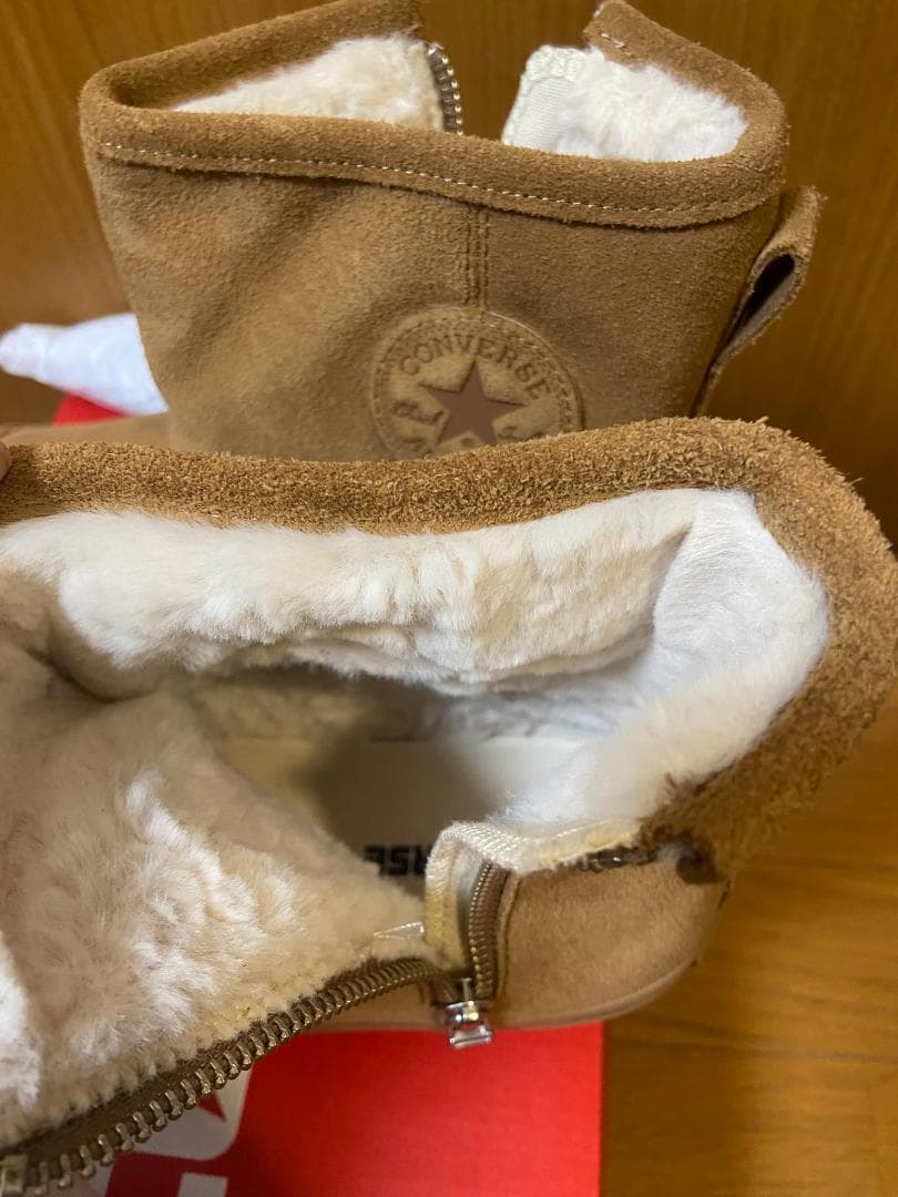 コンバース SUEDE ALLSTAR PLTS BT Z HIキャメル24