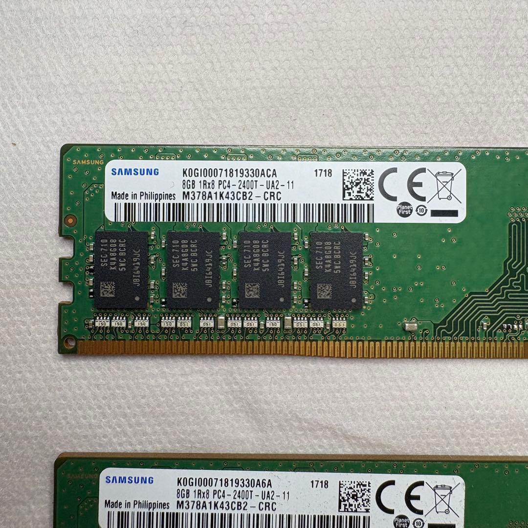 SAMSUNG PC4 2400T 8GB×2