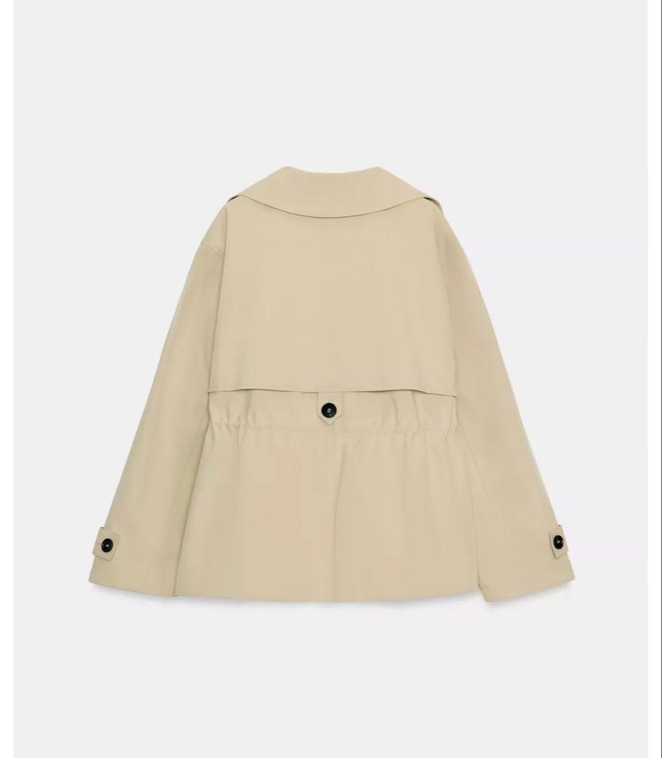 タグ付き新品★ZARAの調節可能なウエストショートトレンチコート★Mサイズ★完売