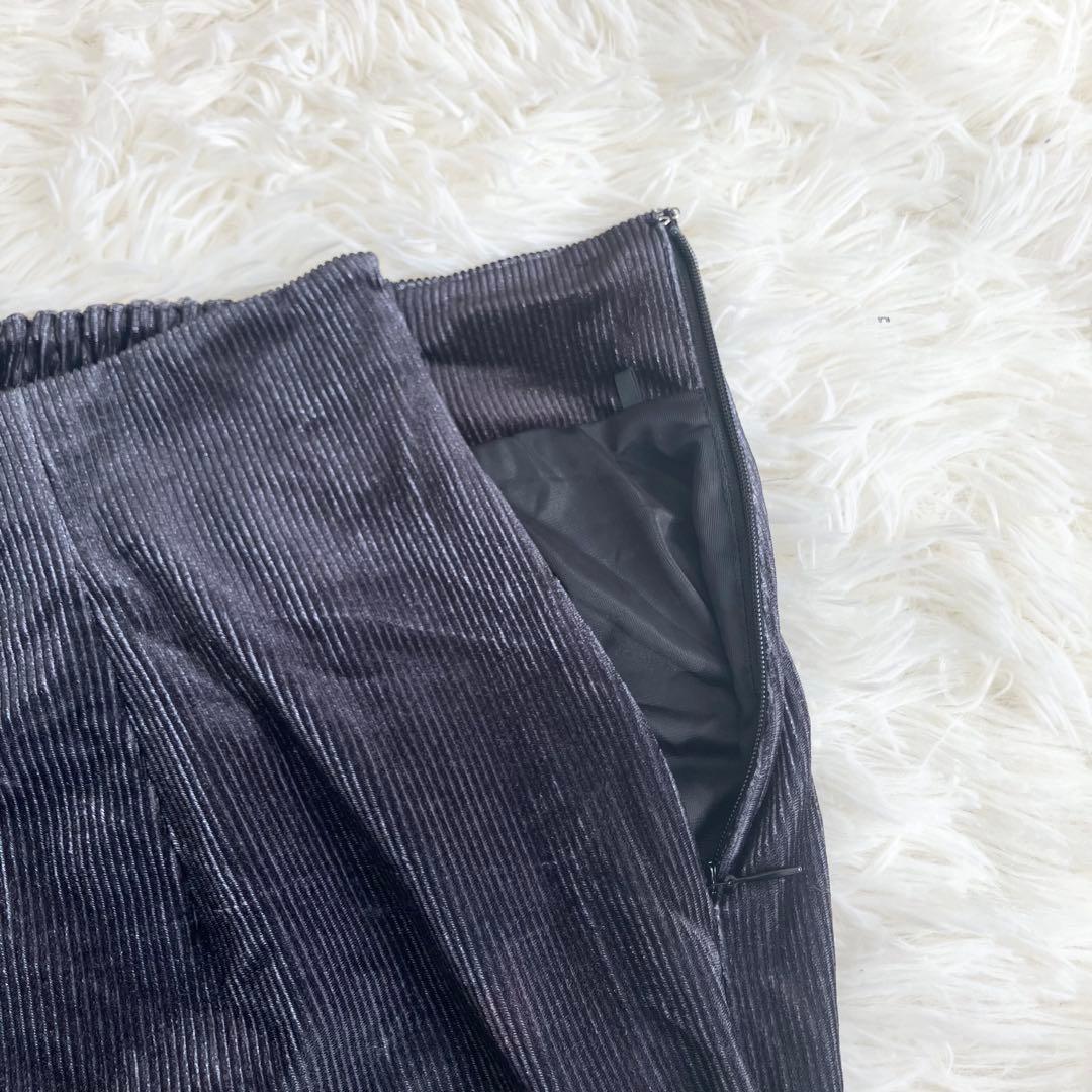 Ameri　DRY FLOWER VELOUR SKIRT
