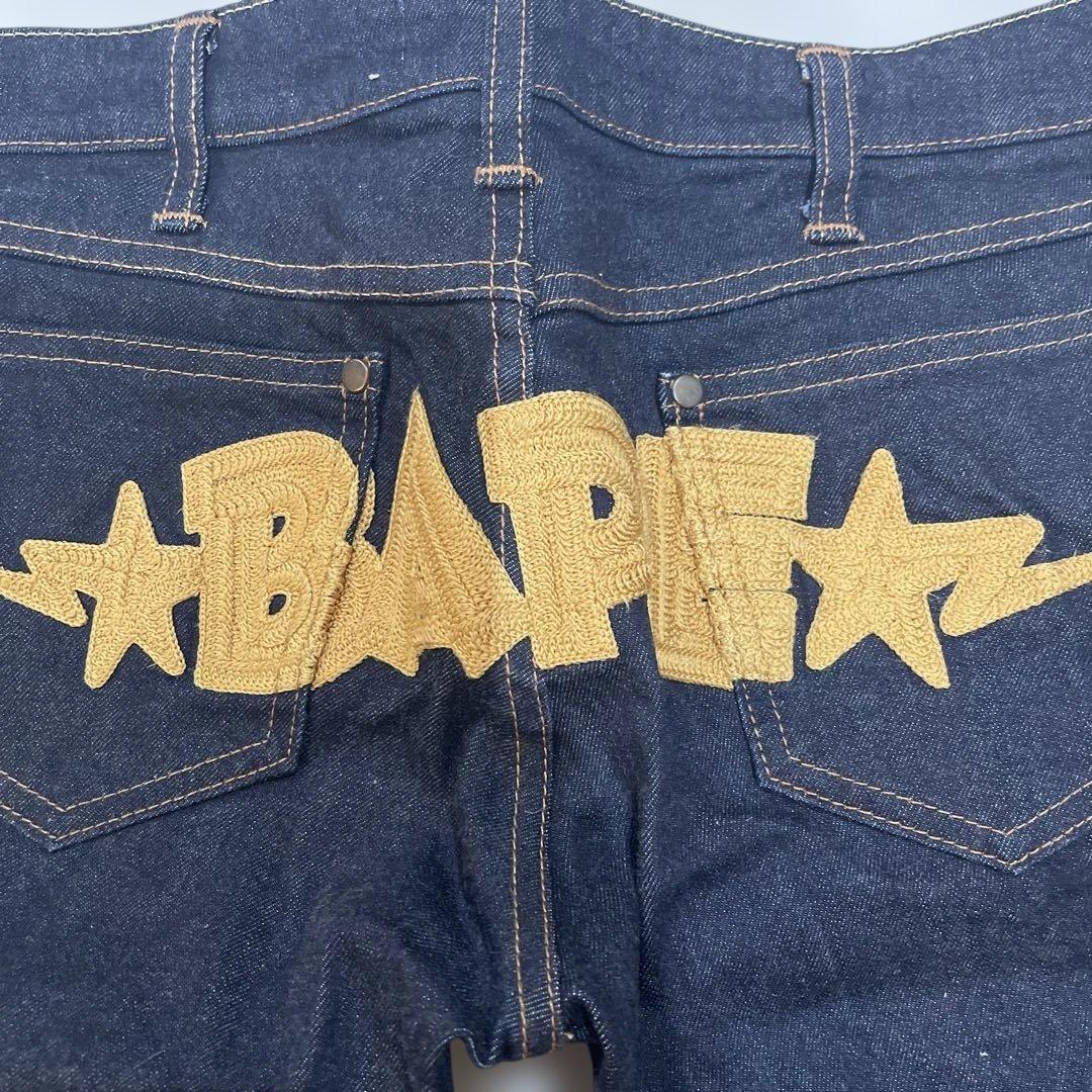 A BATHING APE ダークブルー デニム