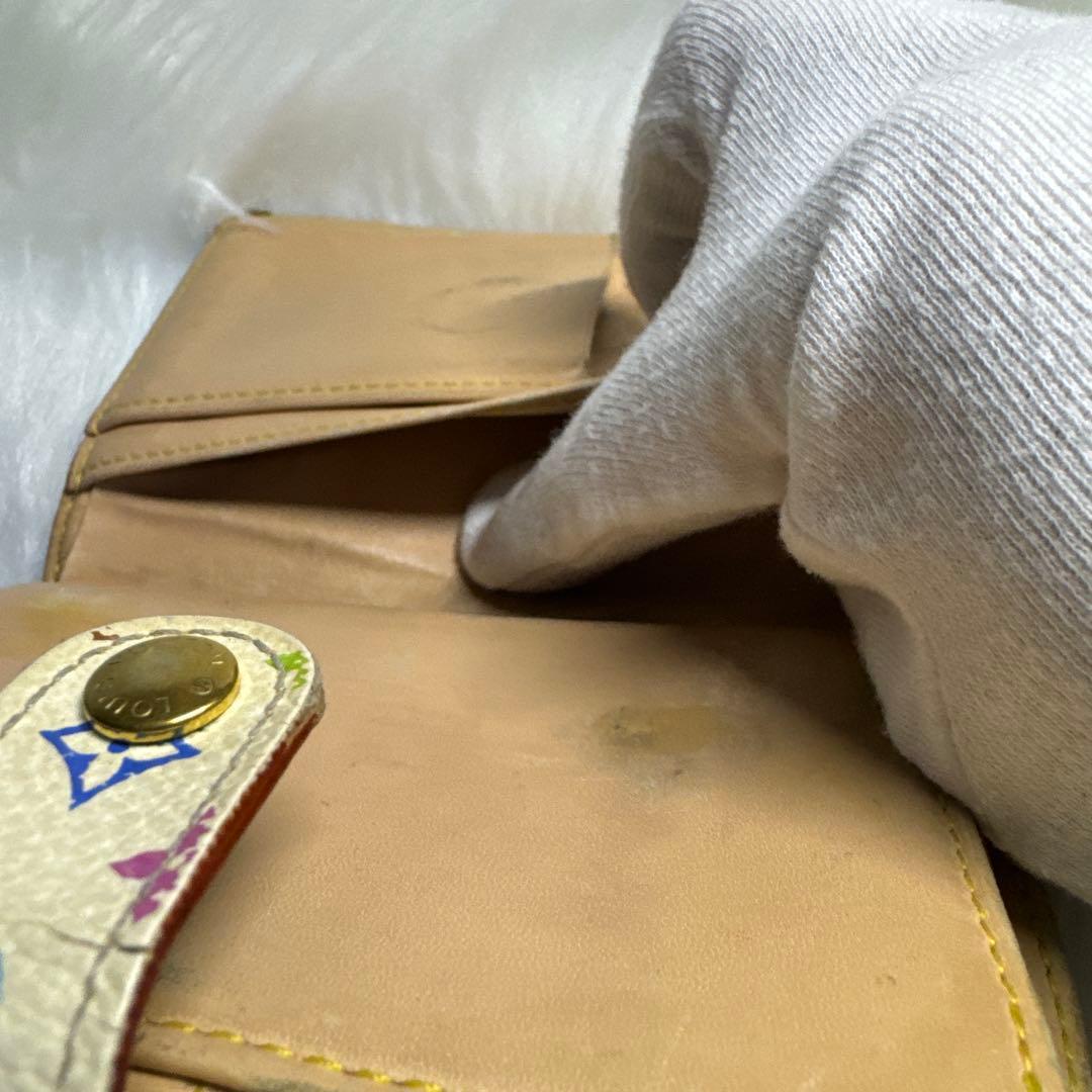 Louis Vuitton 二つ折り財布 モノグラム ホワイト/マルチカラー