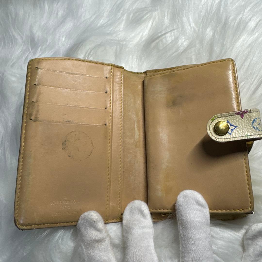Louis Vuitton 二つ折り財布 モノグラム ホワイト/マルチカラー