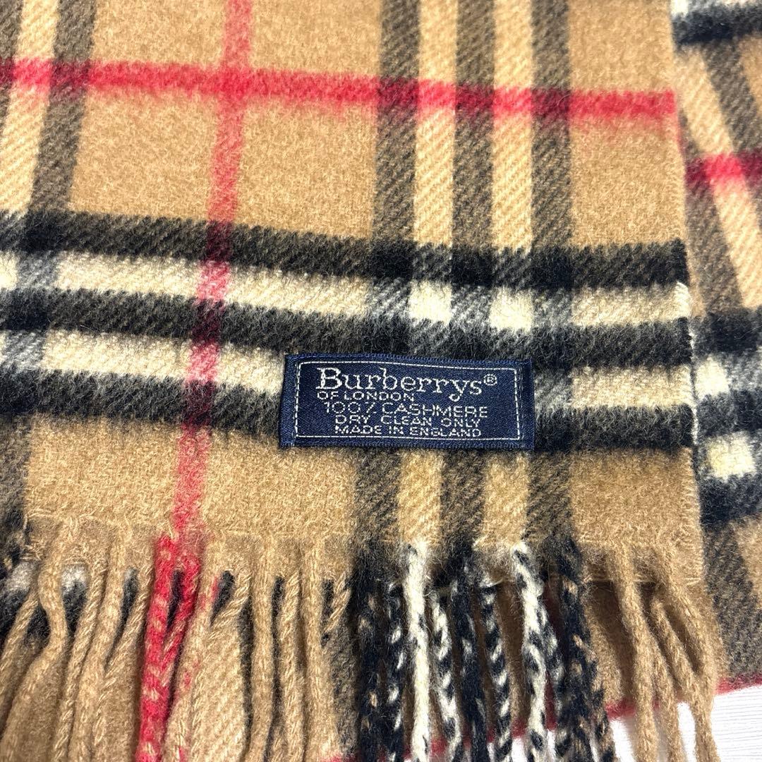 Burberrys バーバリー マフラー ノバチェック ラムウール100%