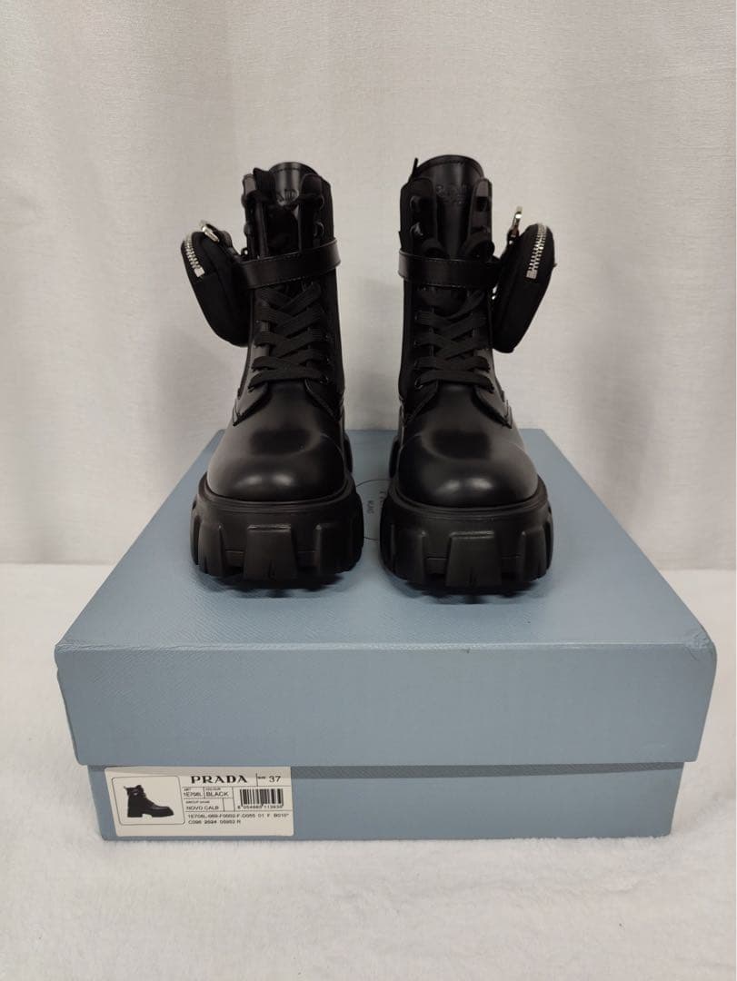 PRADA モノリス ブーツ 23.5黒