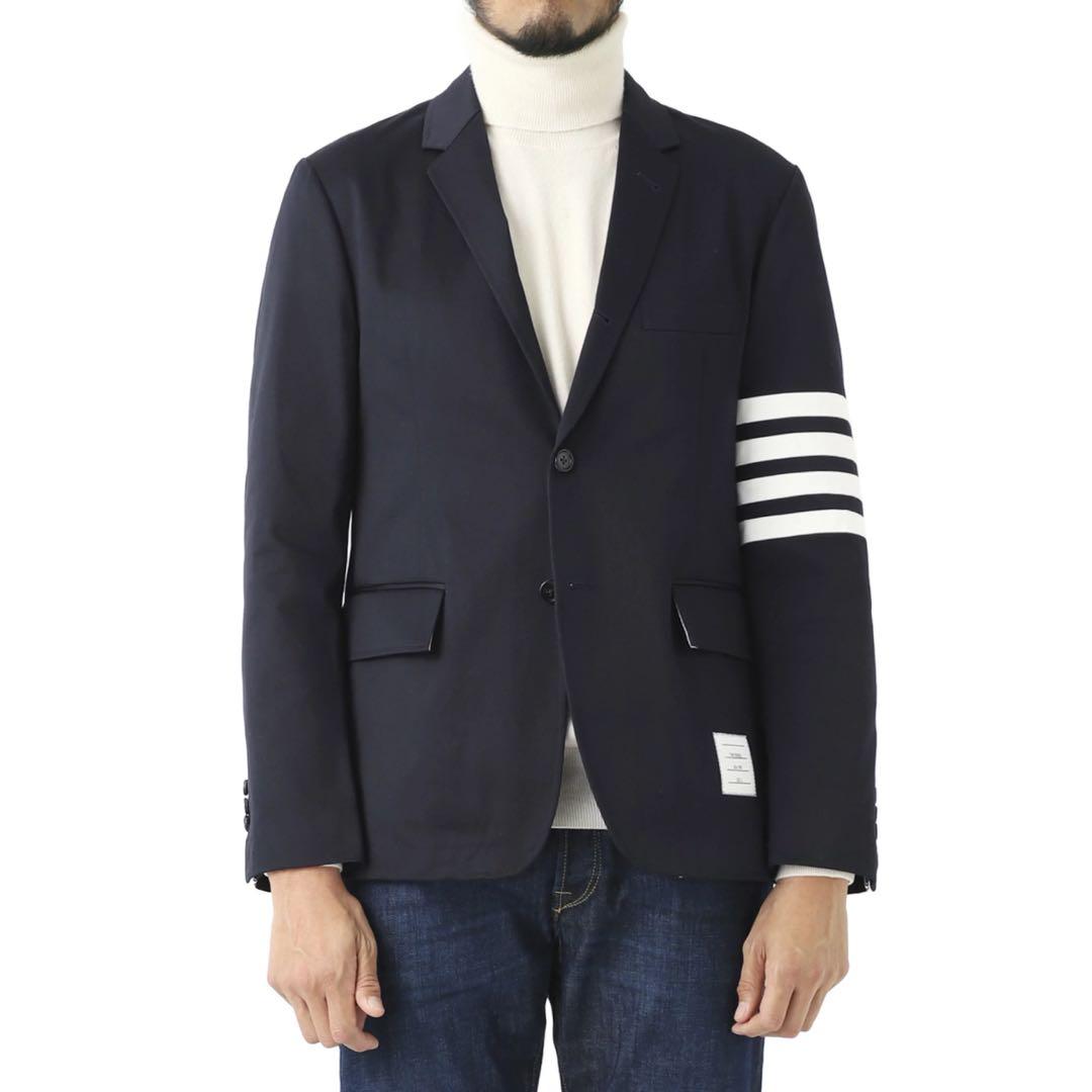 現行モデル トムブラウン Thom Browne 4bar テーラード ネイビー