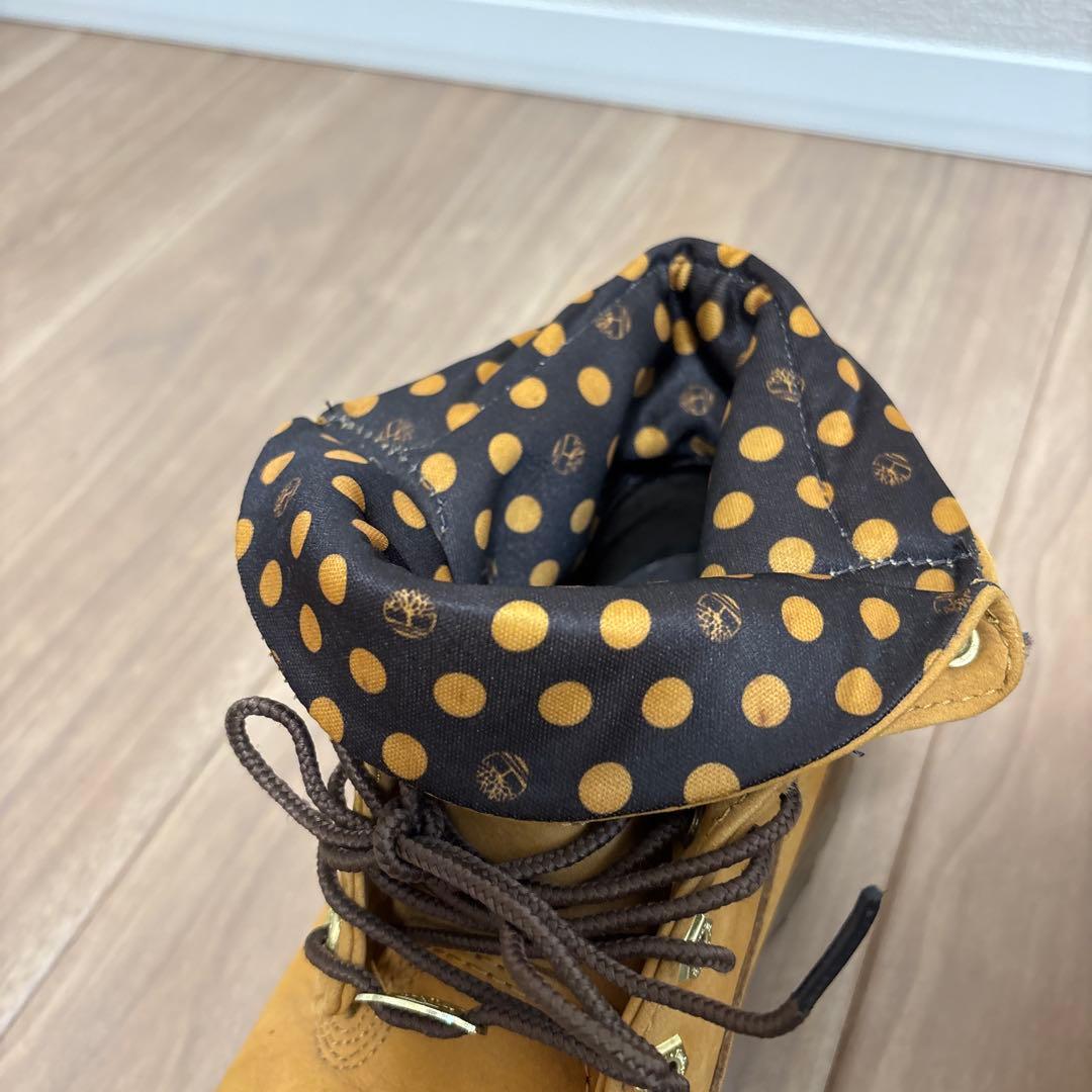 Timberland ブーツ ベージュ ドット柄　レディース23cm 即購入OK
