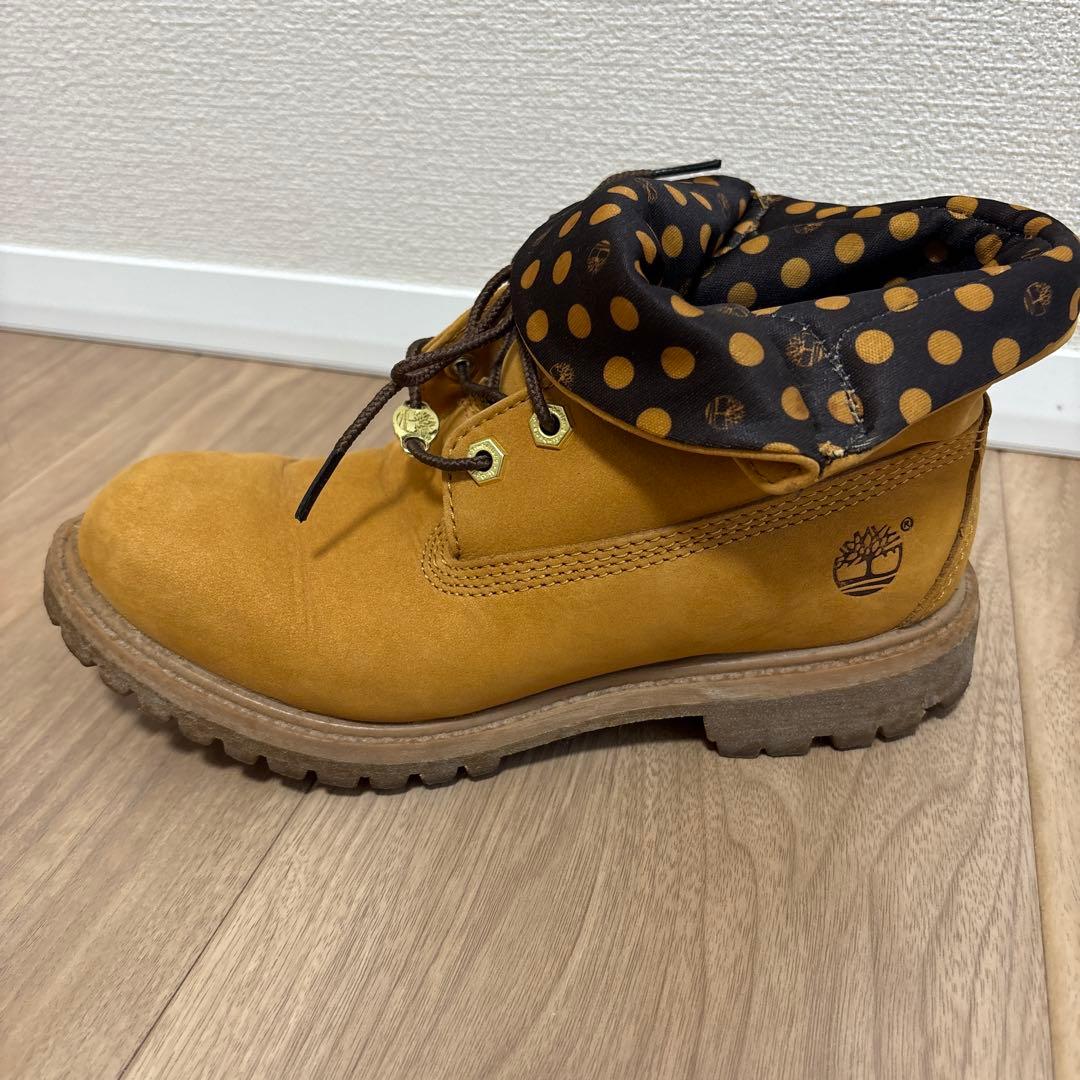 Timberland ブーツ ベージュ ドット柄　レディース23cm 即購入OK