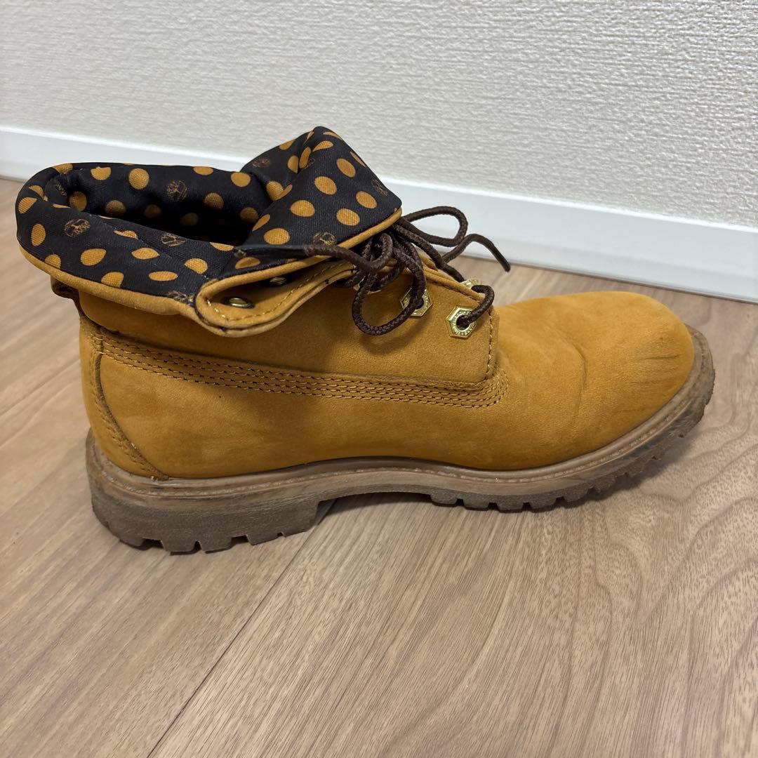 Timberland ブーツ ベージュ ドット柄　レディース23cm 即購入OK