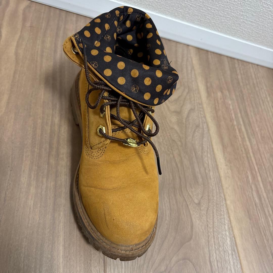 Timberland ブーツ ベージュ ドット柄　レディース23cm 即購入OK
